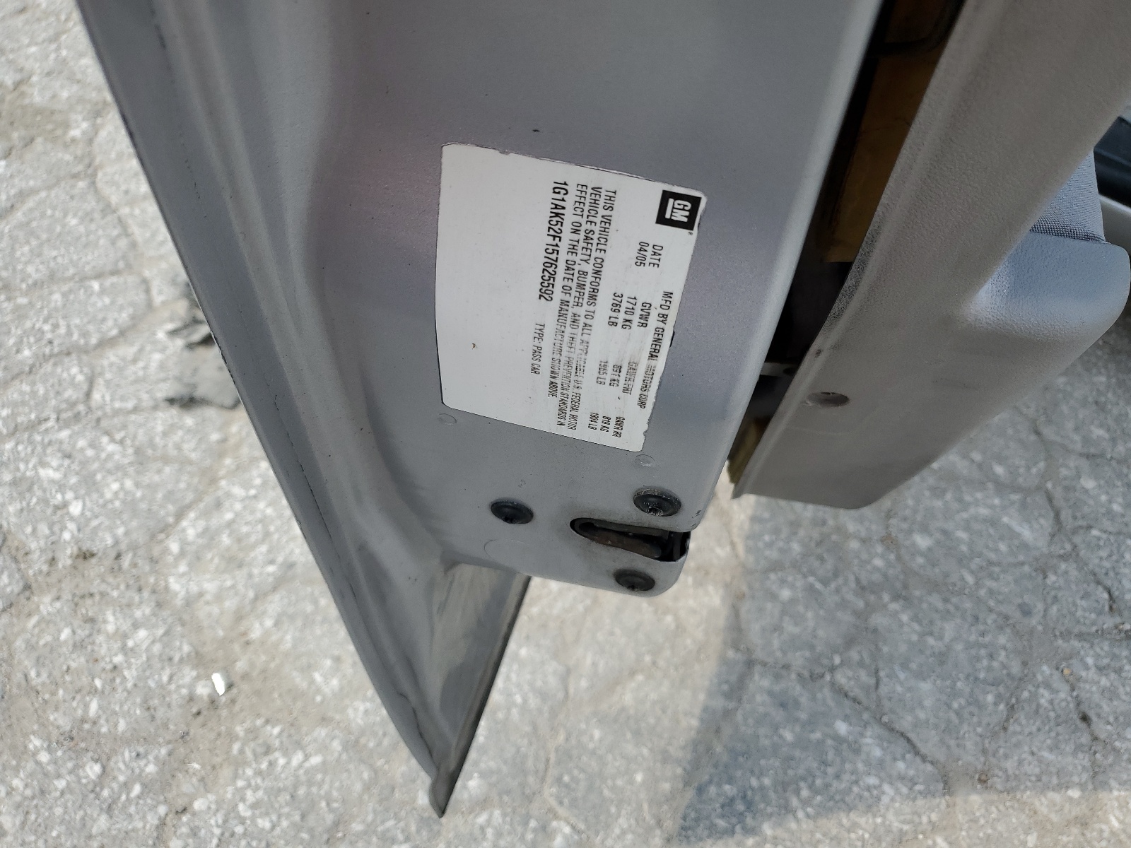 1G1AK55F967624588 2006 Chevrolet Cobalt Ls