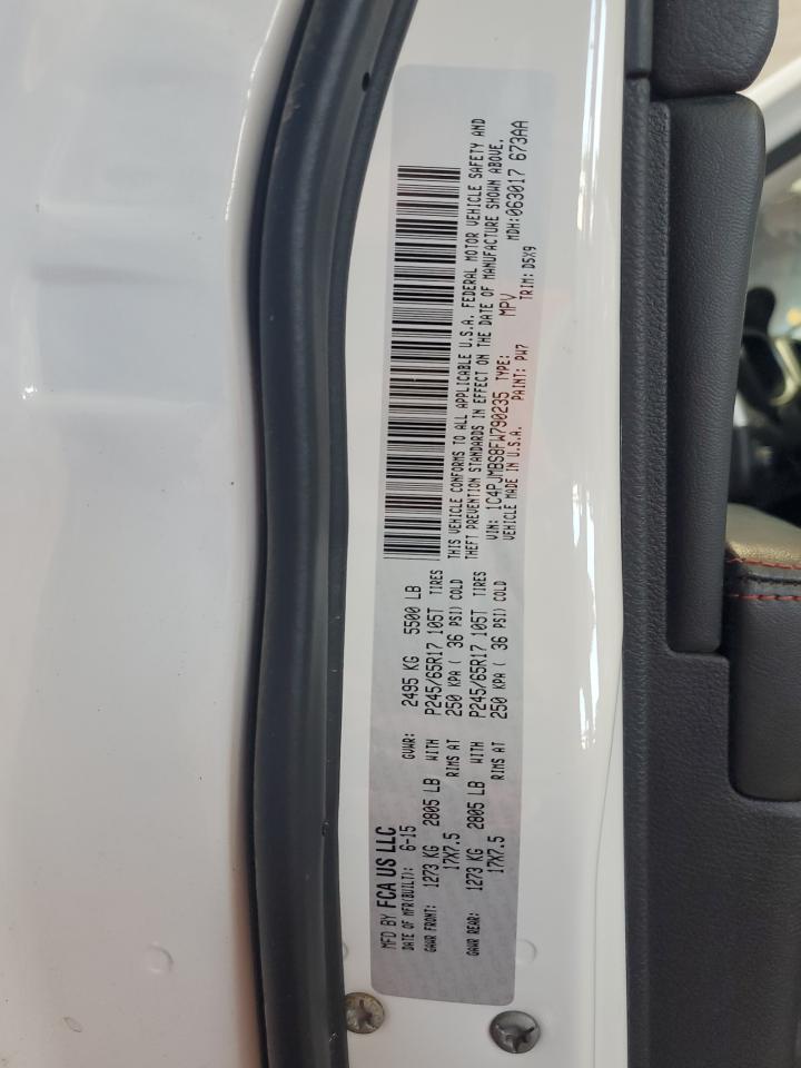 2015 Jeep Cherokee Trailhawk VIN: 1C4PJMBS8FW790235 Lot: 59404244