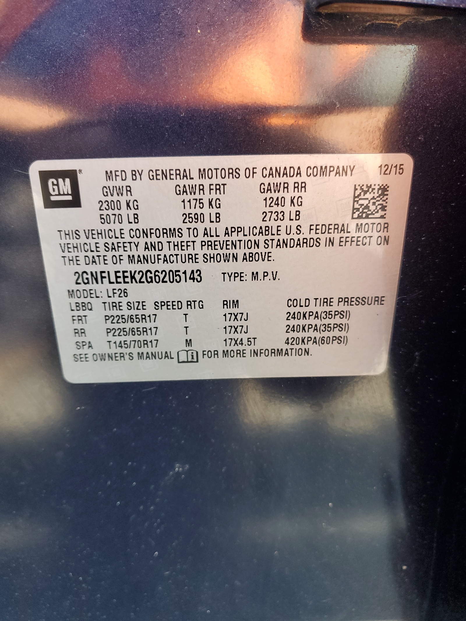 2GNFLEEK2G6205143 2016 Chevrolet Equinox Ls