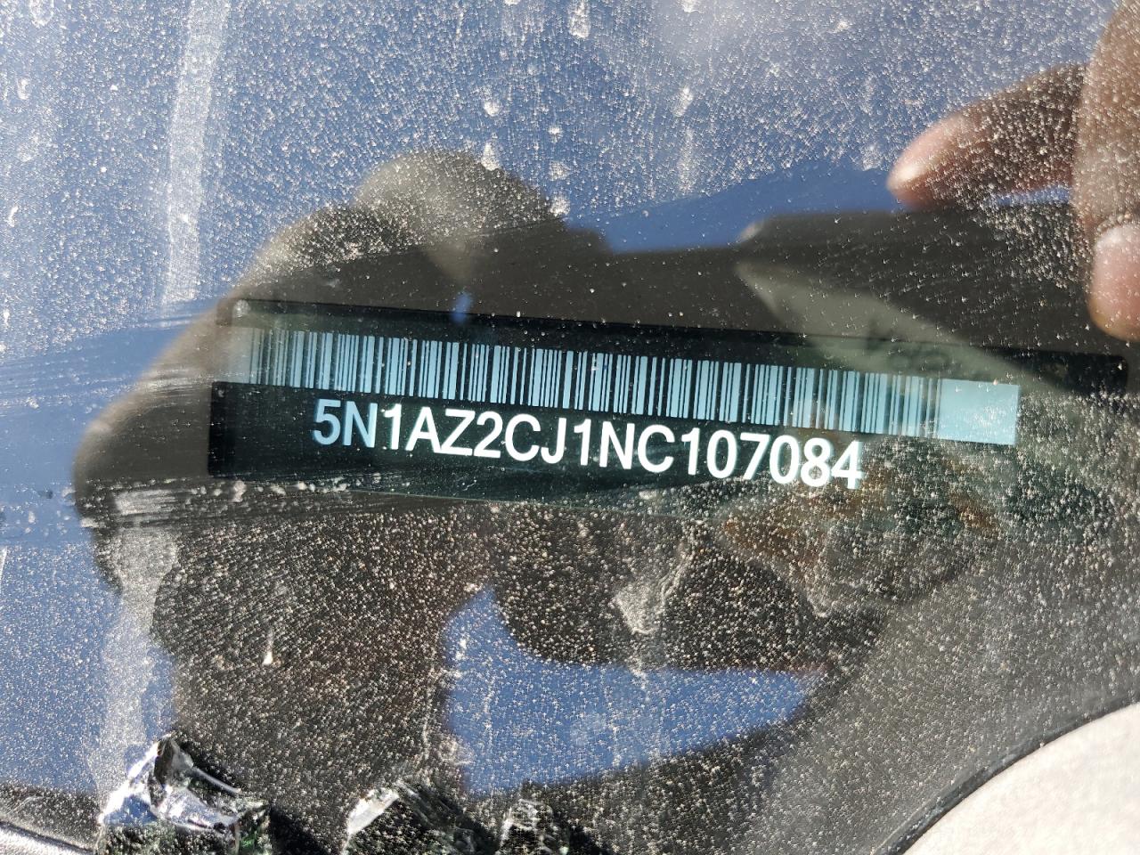 2022 Nissan Murano Sl VIN: 5N1AZ2CJ1NC107084 Lot: 63643944