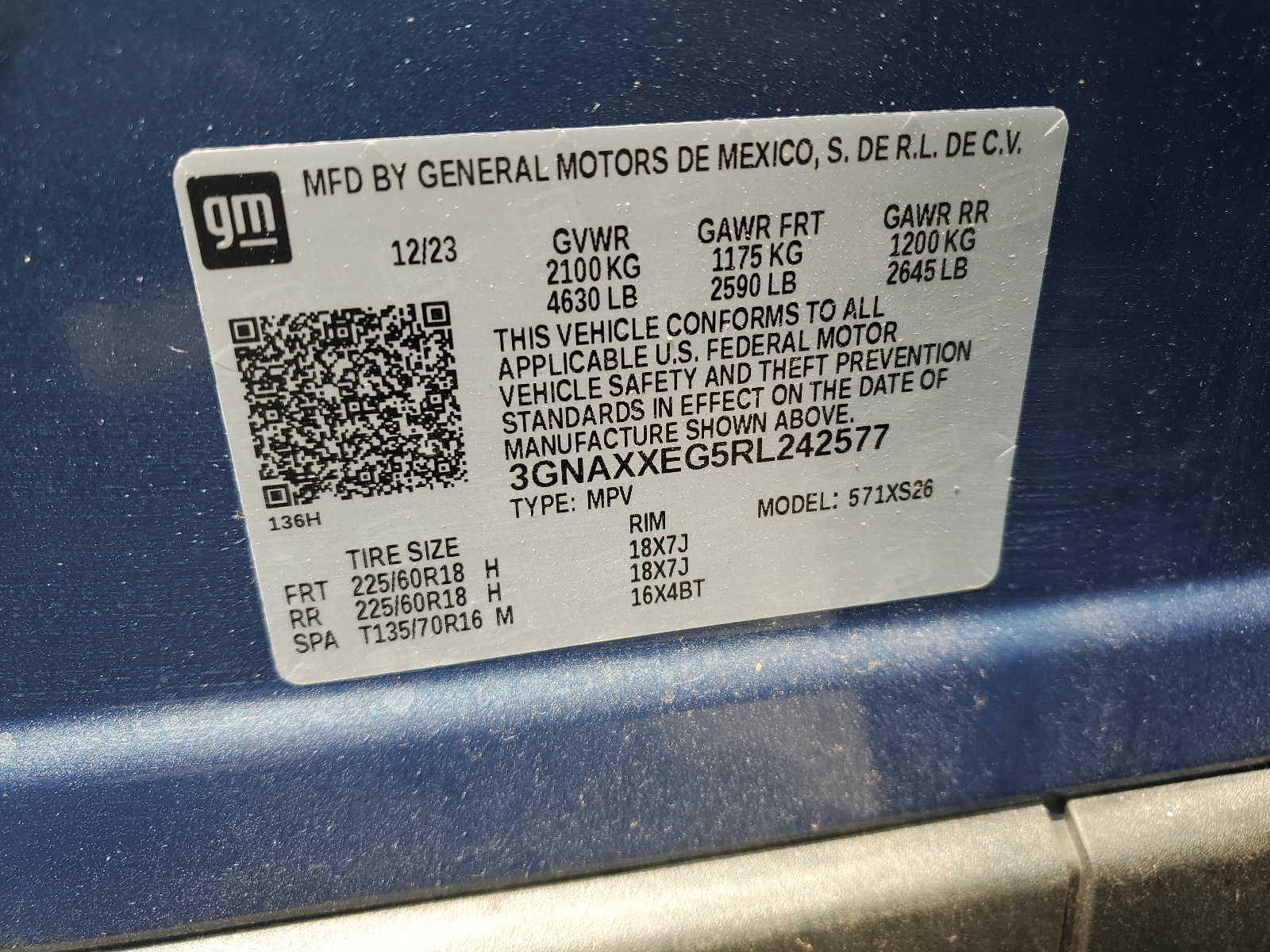 3GNAXXEG5RL242577 2024 Chevrolet Equinox Premiere