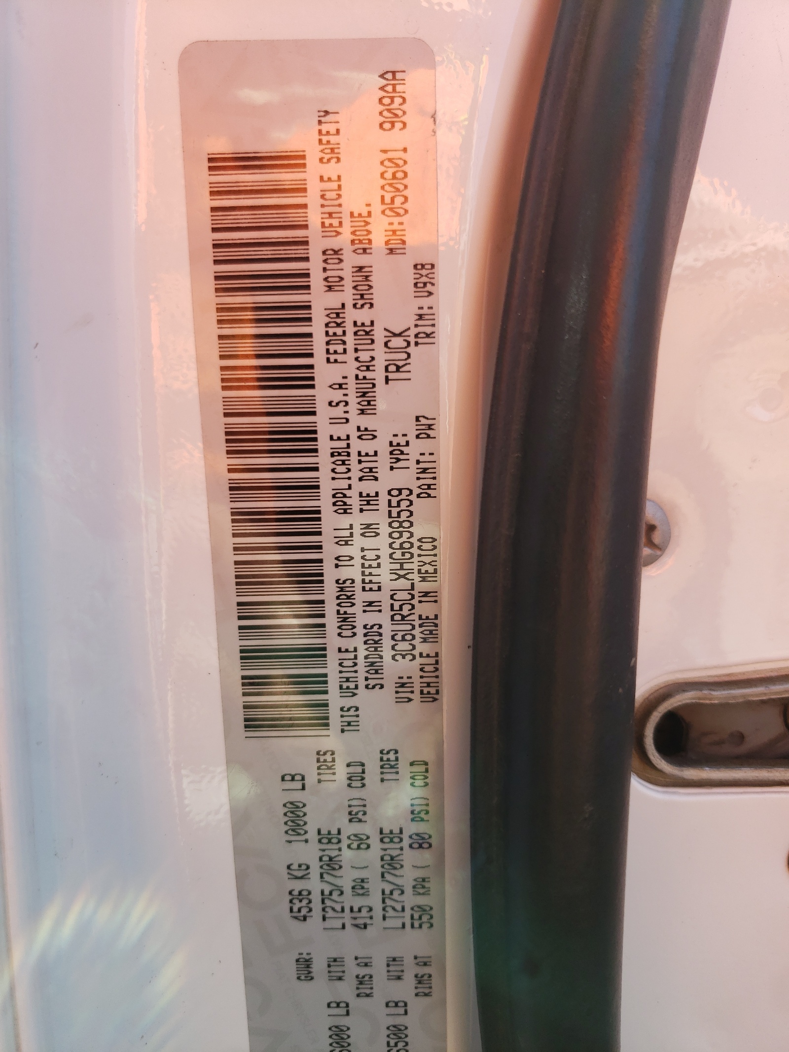 3C6UR5CLXHG698559 2017 Ram 2500 St