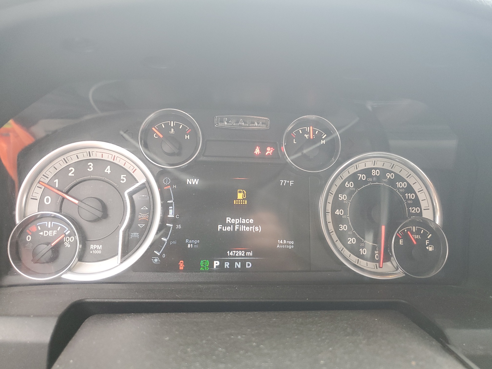 3C6UR5DL3FG538809 2015 Ram 2500 Slt