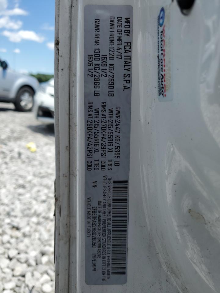 2017 Ram Promaster City VIN: ZFBERFAB2H6G26050 Lot: 42297245