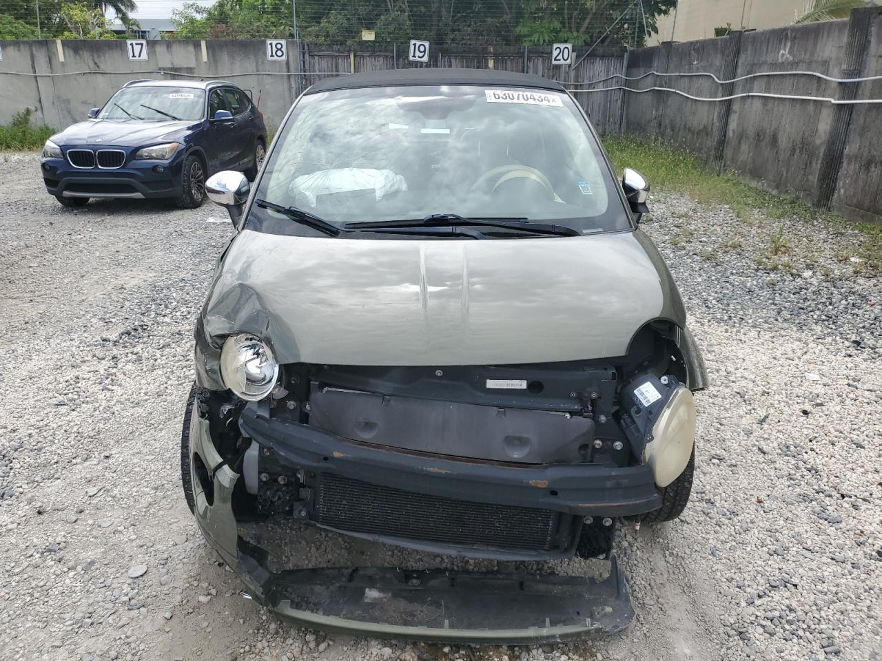 2012 Fiat 500 Lounge VIN: 3C3CFFER7CT118824 Lot: 63070434