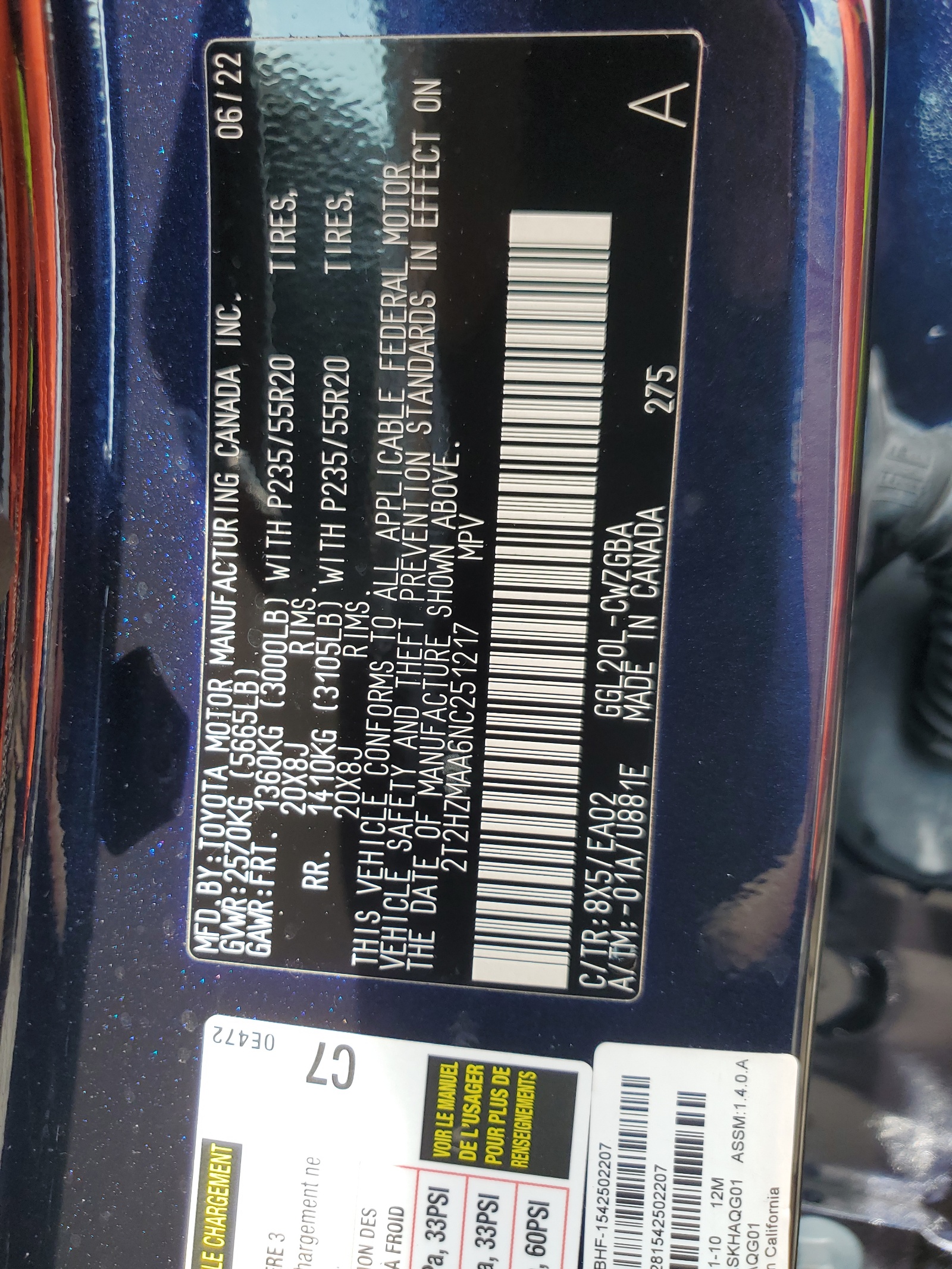 2T2HZMAA6NC251217 2022 Lexus Rx 350