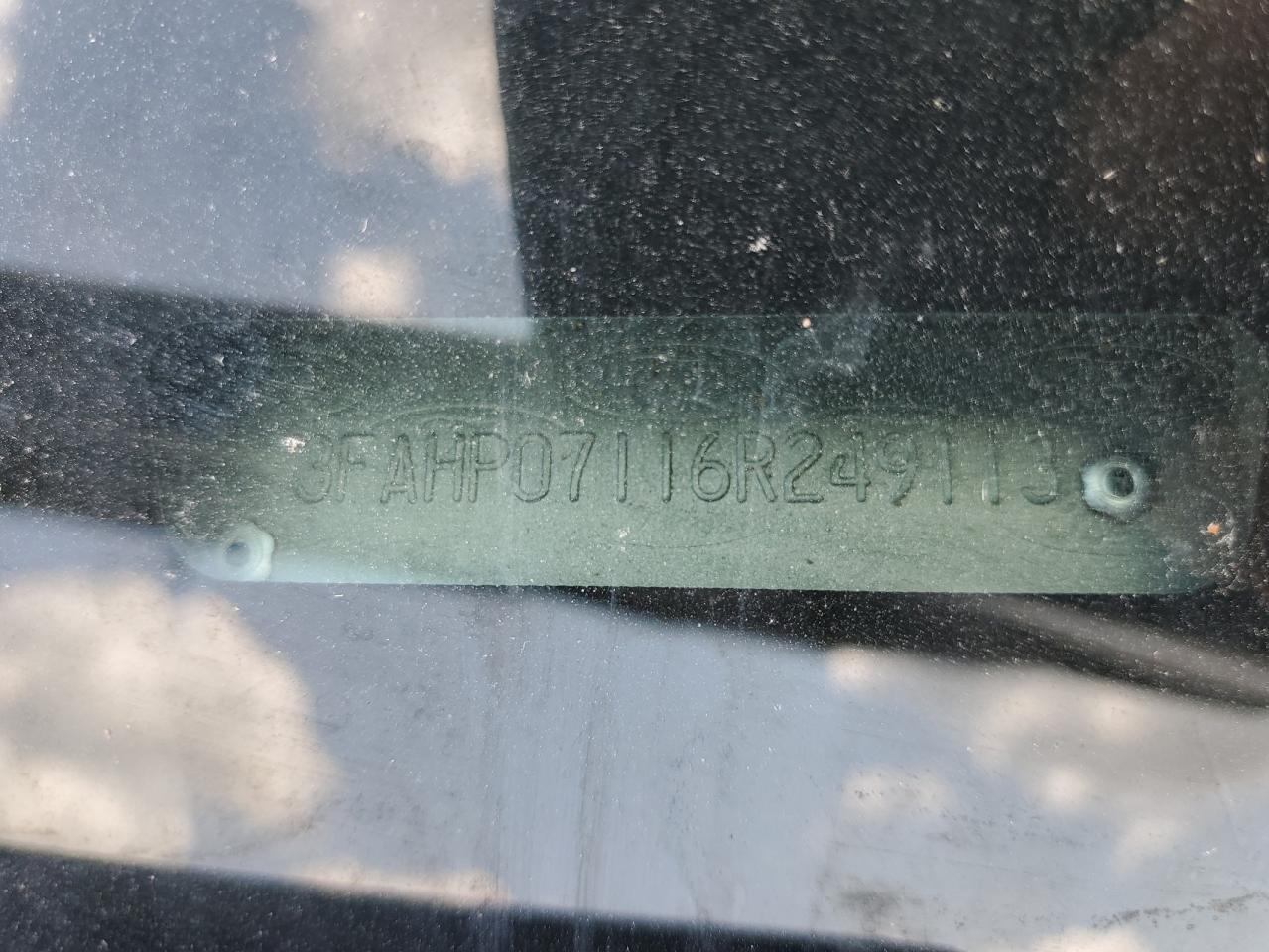 2006 Ford Fusion Se VIN: 3FAHP07116R249113 Lot: 62532904