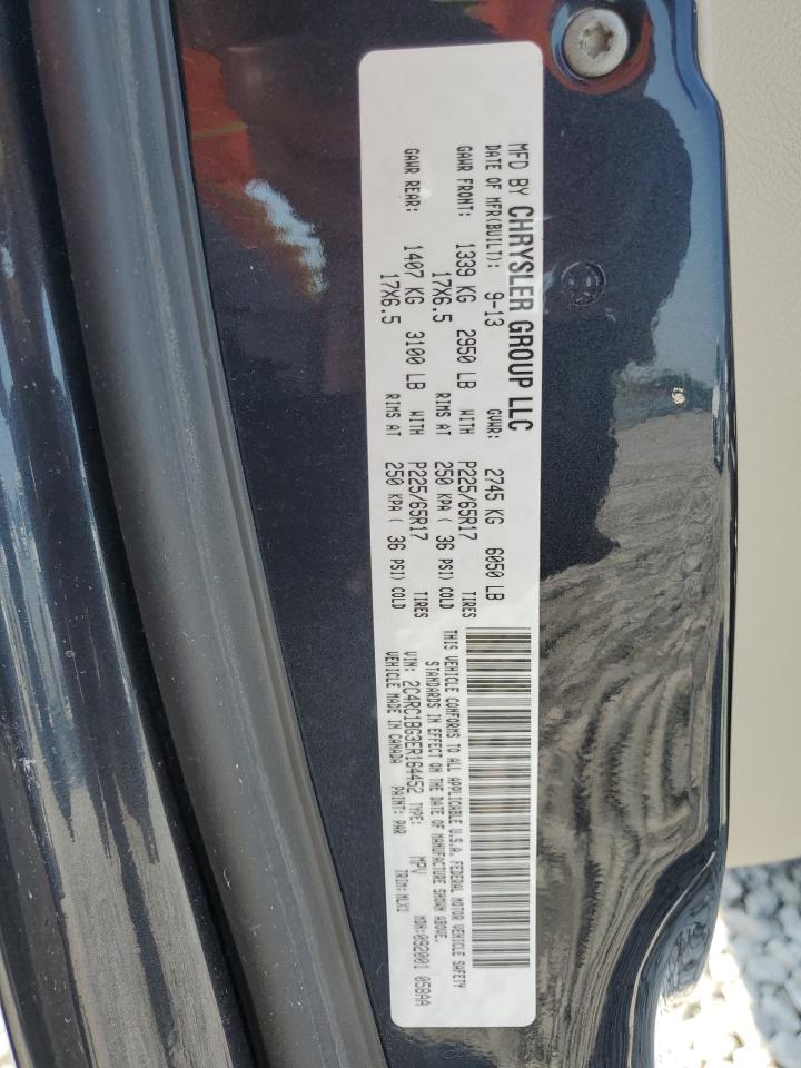 2014 Chrysler Town & Country Touring VIN: 2C4RC1BG3ER164452 Lot: 62407614