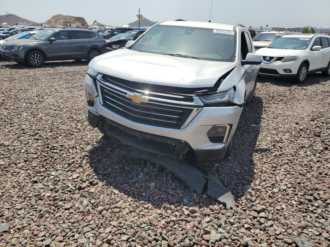 2022 Chevrolet Traverse Lt VIN: 1GNEVMKW7NJ168646 Lot: 63608984