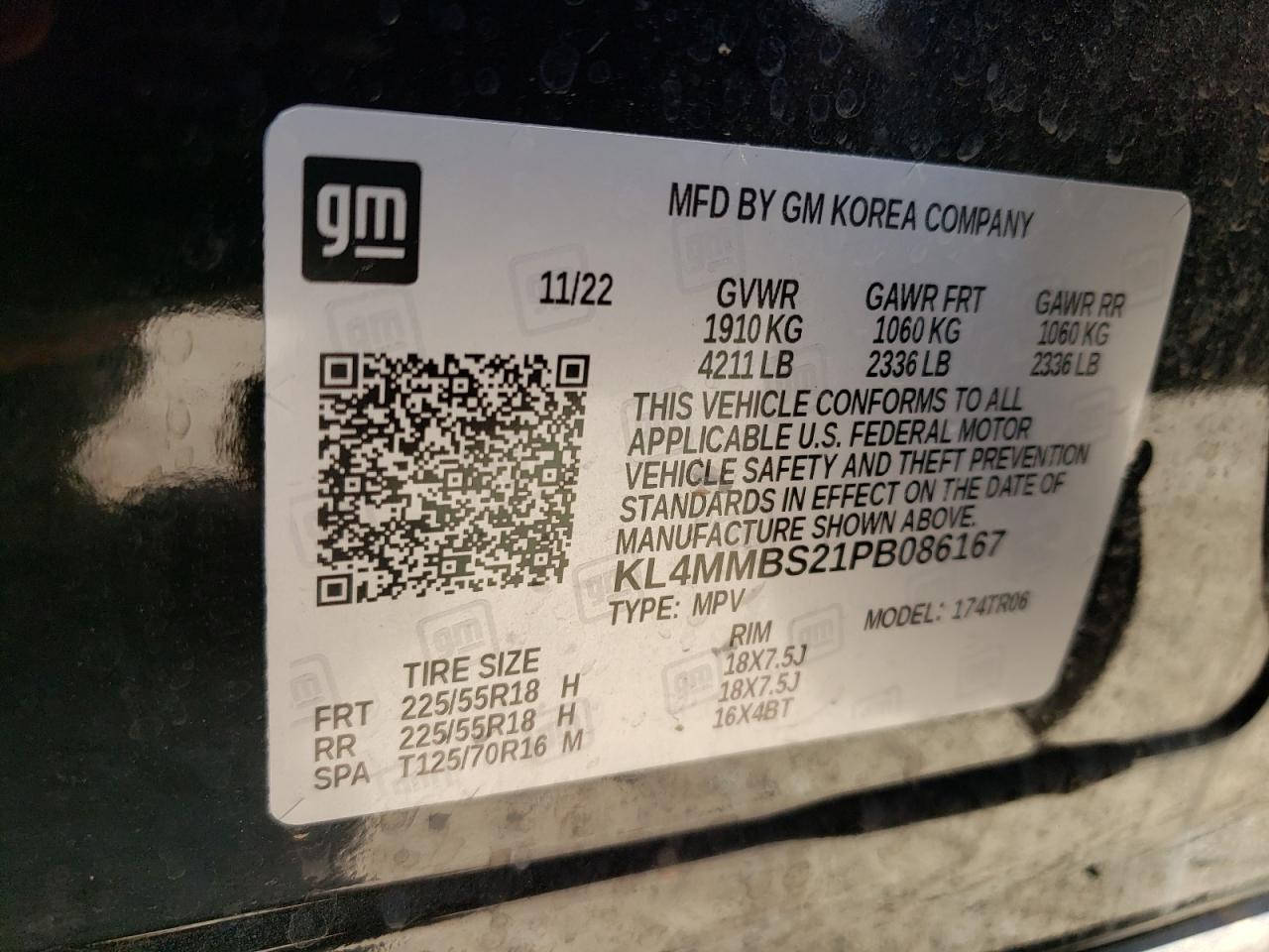 KL4MMBS21PB086167 2023 Buick Encore Gx Preferred