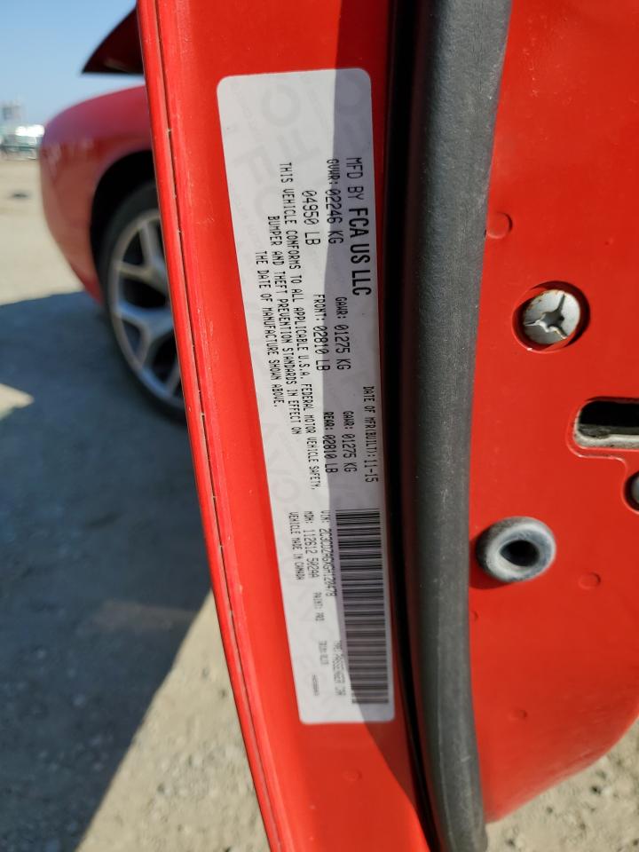 2016 Dodge Challenger Sxt VIN: 2C3CDZAGXGH120478 Lot: 62350094