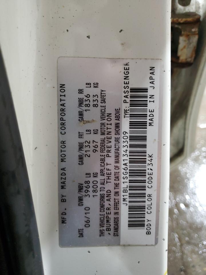 2010 Mazda 3 I VIN: JM1BL1SG6A1343309 Lot: 65249834