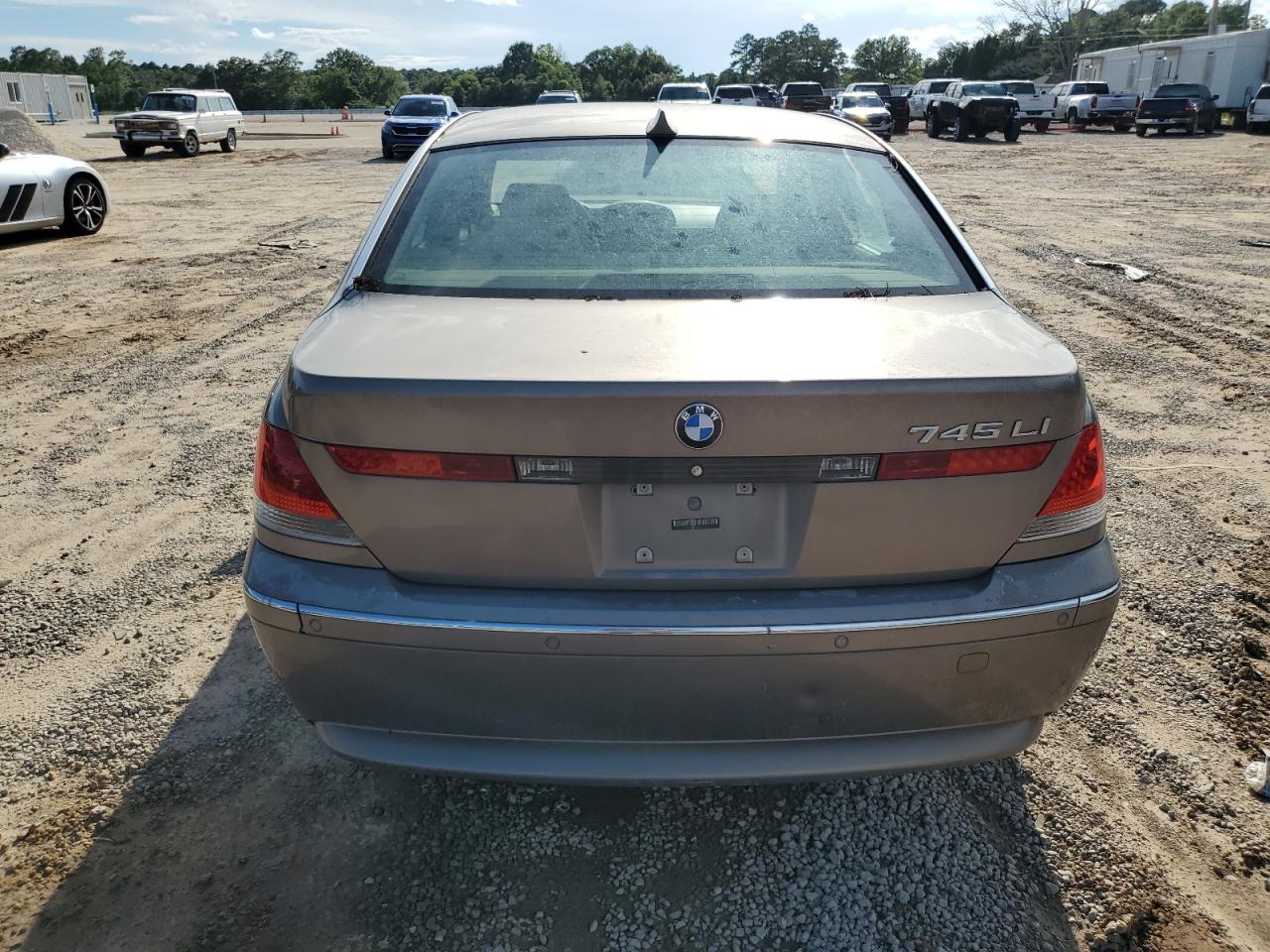 2003 BMW 745 Li VIN: WBAGN63473DR17769 Lot: 63510954