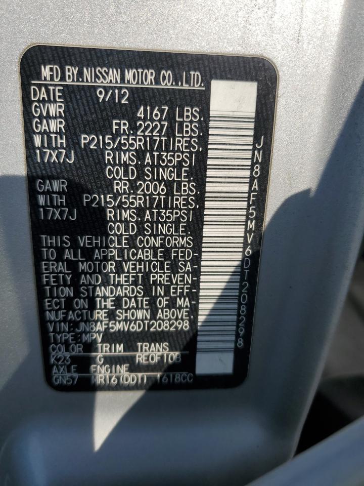 2013 Nissan Juke S VIN: JN8AF5MV6DT208298 Lot: 63542284