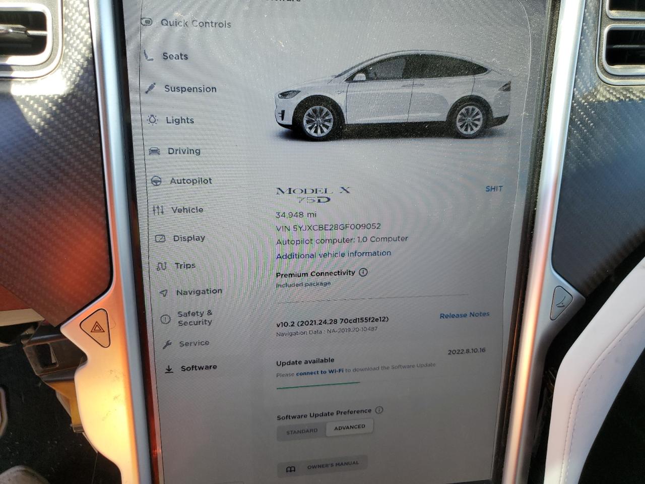 5YJXCBE28GF009052 2016 Tesla Model X