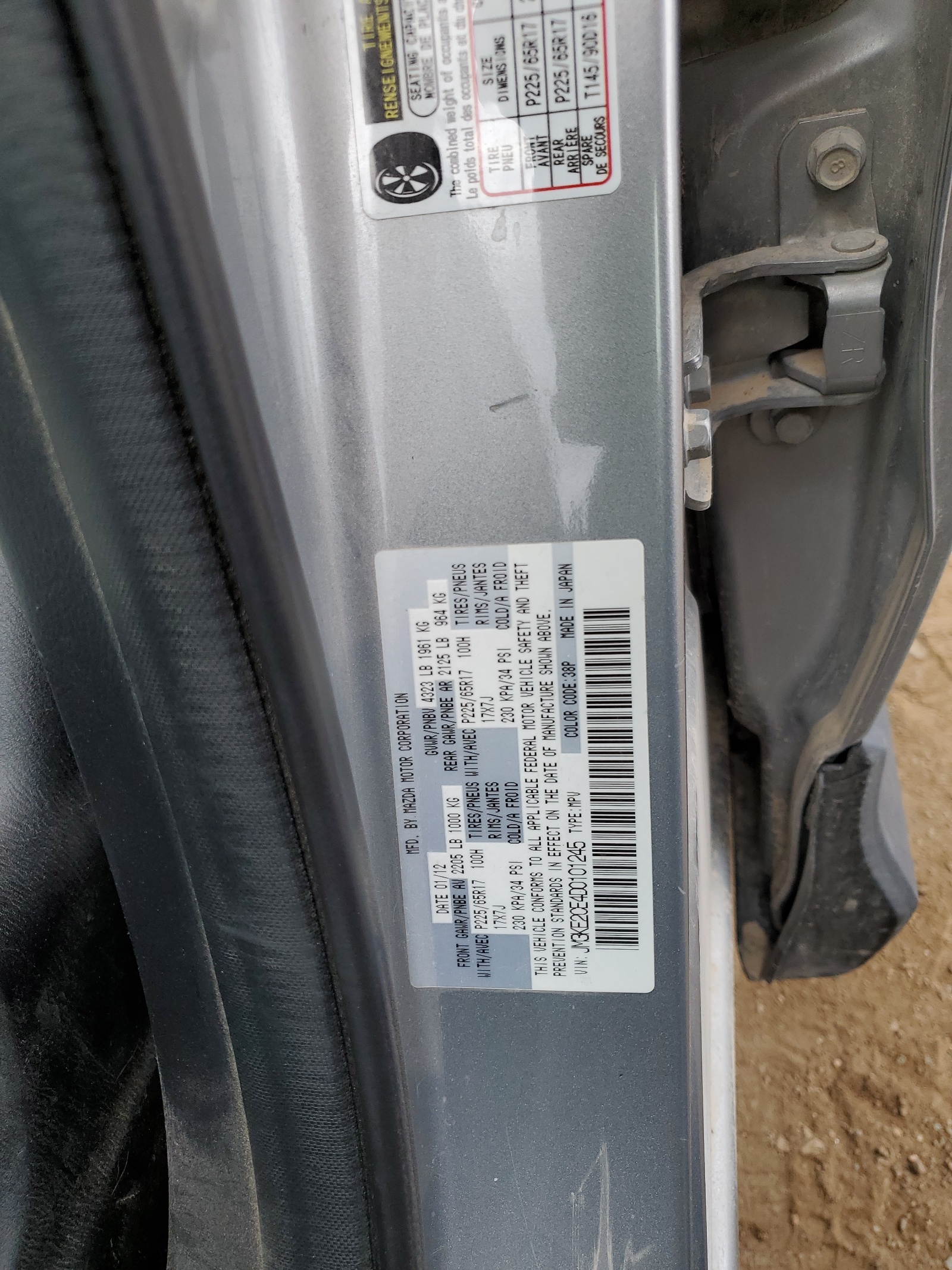 JM3KE2CE4D0101245 2013 Mazda Cx-5 Touring