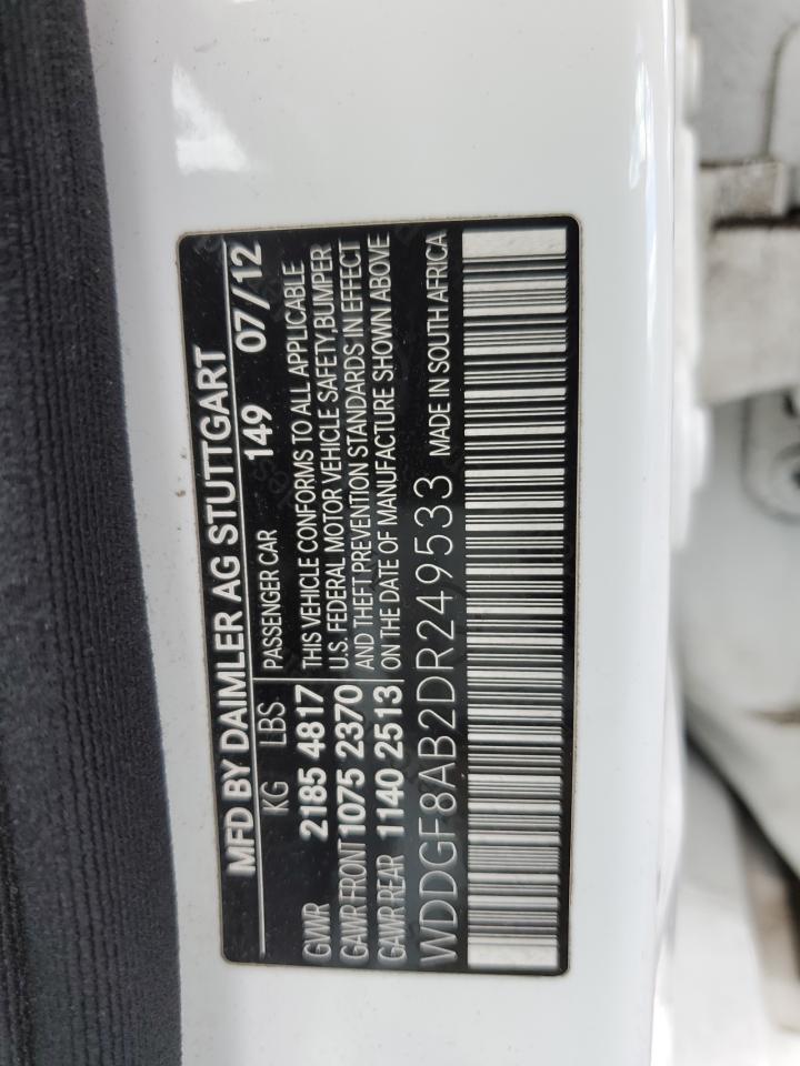 2013 Mercedes-Benz C 300 4Matic VIN: WDDGF8AB2DR249533 Lot: 62609084