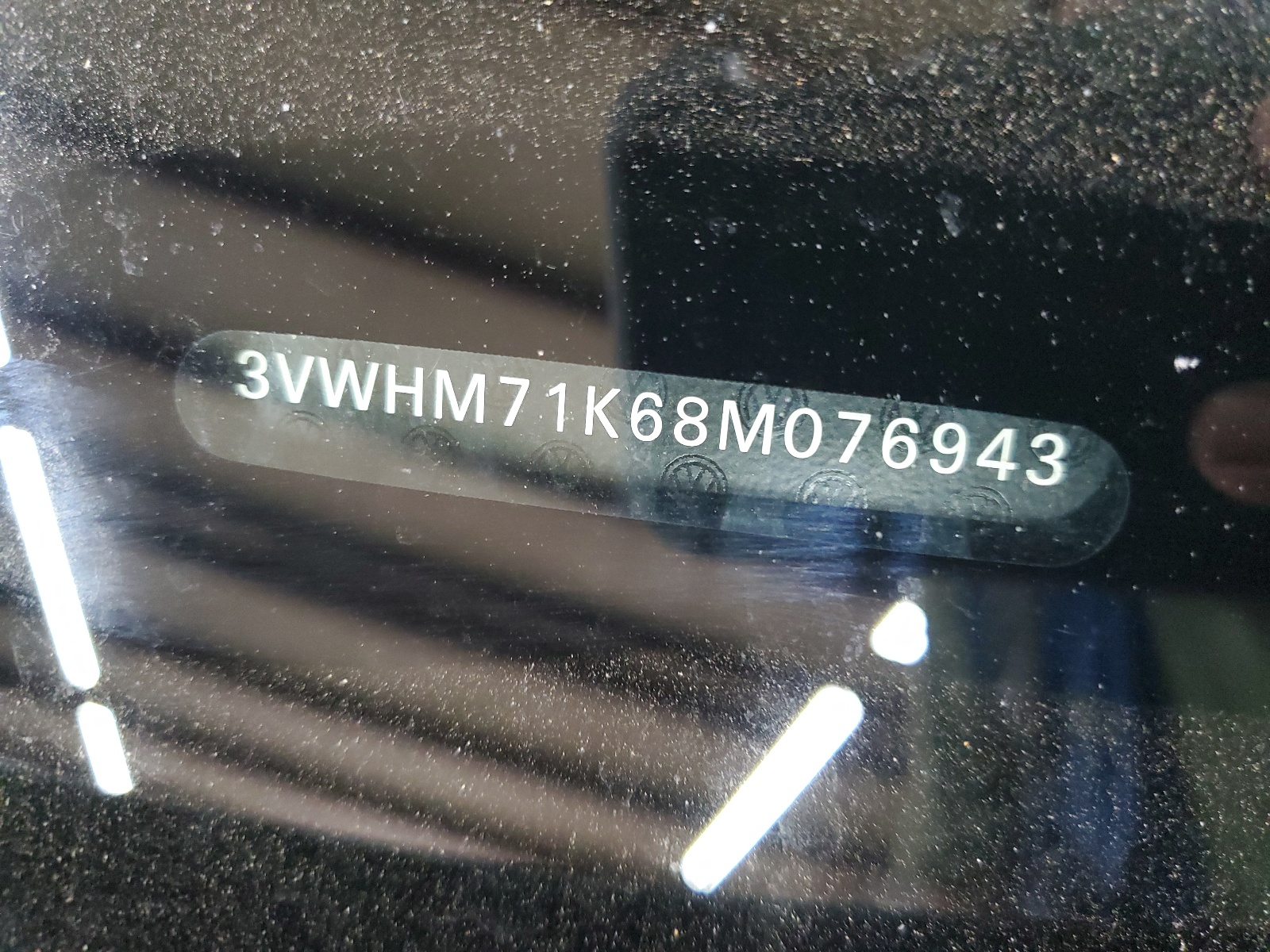 3VWHM71K68M076943 2008 Volkswagen Jetta S