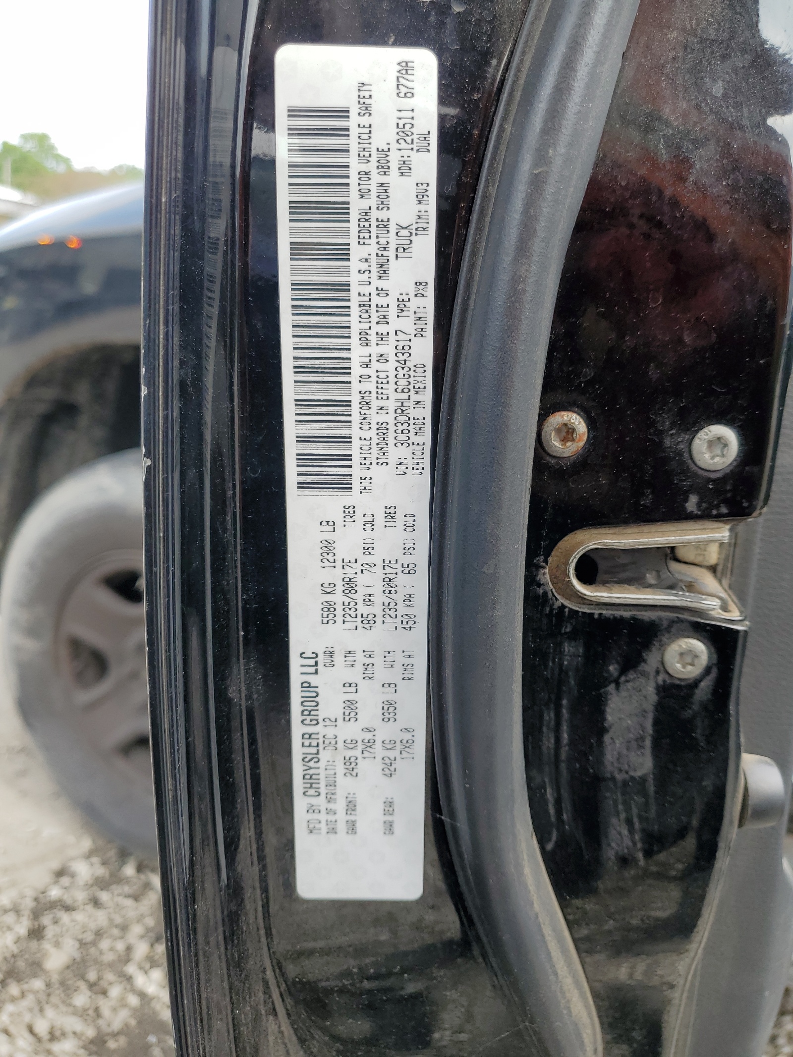 3C63DRHL6CG343617 2012 Dodge Ram 3500 Slt