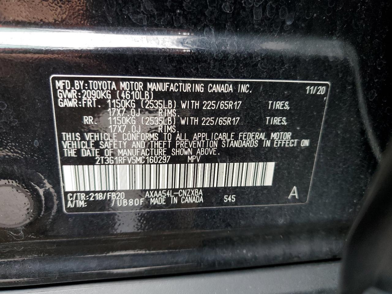 2T3G1RFV5MC160297 2021 TOYOTA RAV 4 - Image 15