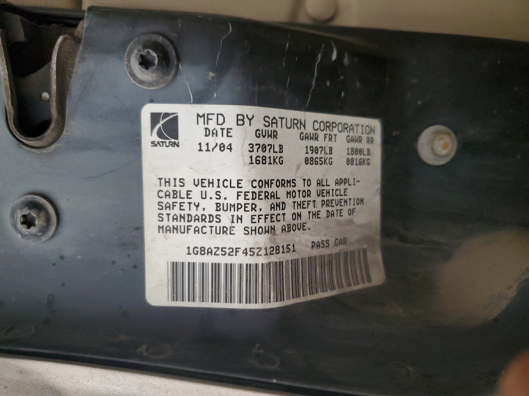 1G8AZ52F45Z128151 2005 Saturn Ion Level 2