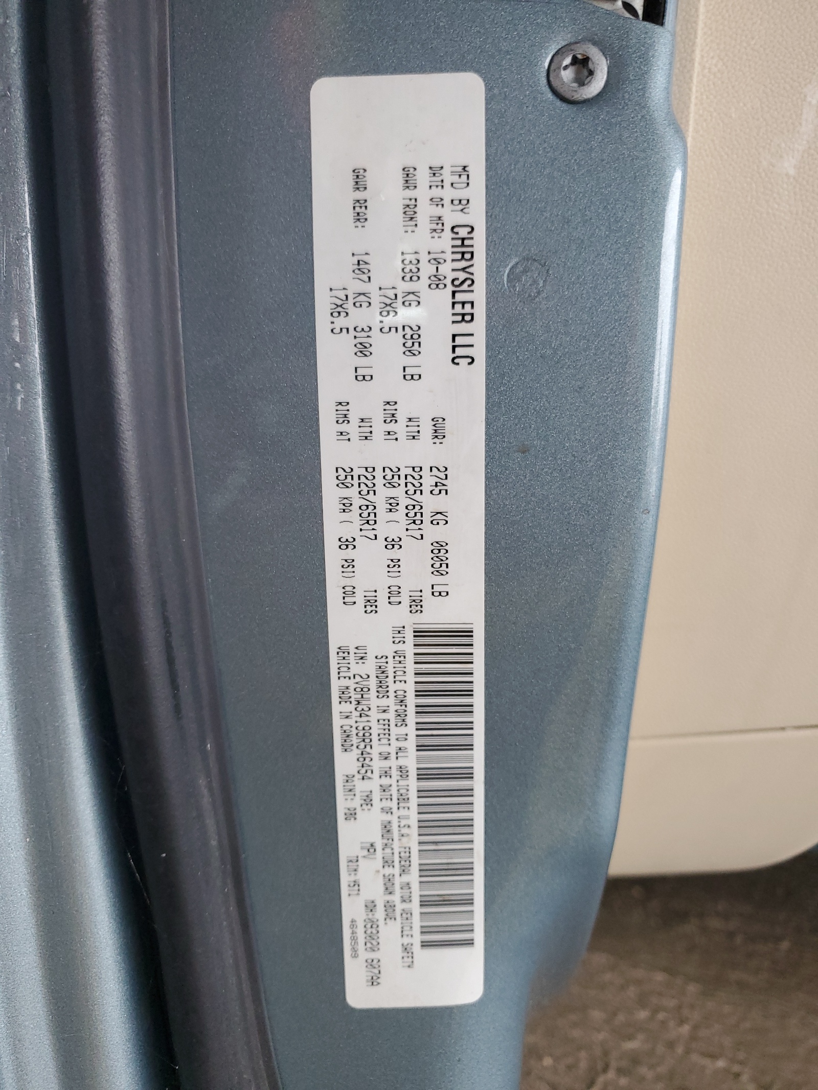 2V8HW34199R546454 2009 Volkswagen Routan Se