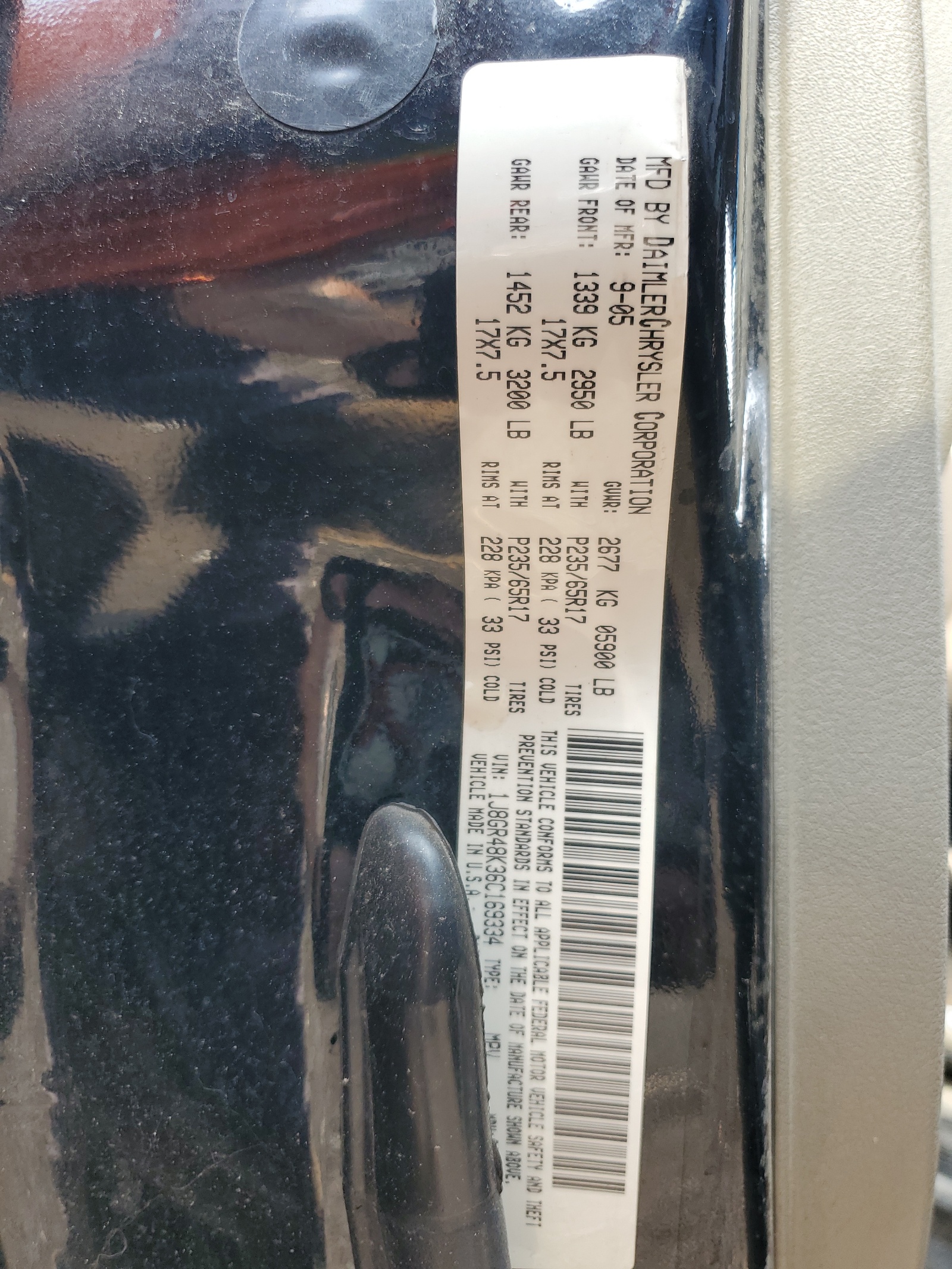 1J8GR48K36C169334 2006 Jeep Grand Cherokee Laredo