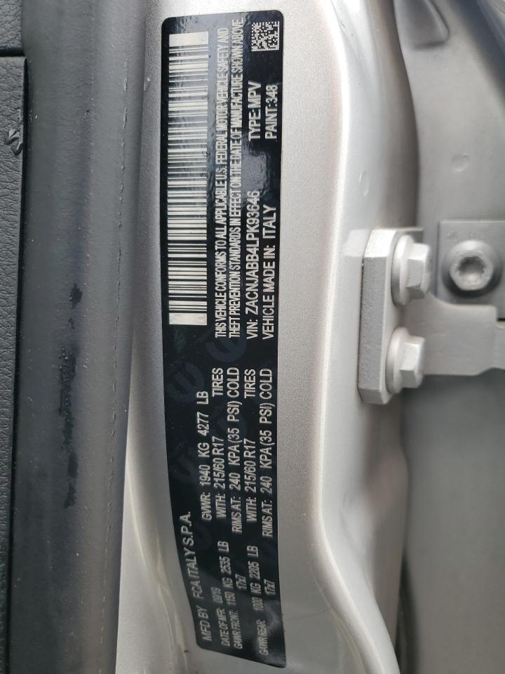 2020 Jeep Renegade Latitude VIN: ZACNJABB4LPK93646 Lot: 64281474