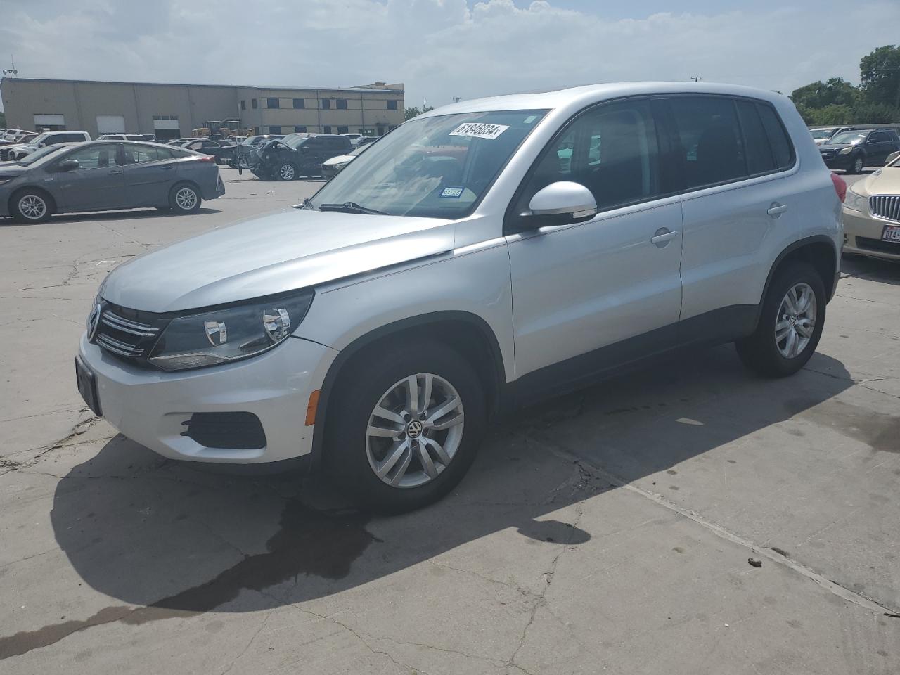 2013 Volkswagen Tiguan S VIN: WVGAV3AX2DW592051 Lot: 61846034