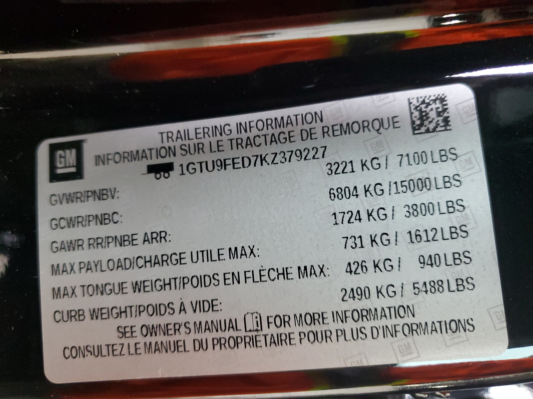 1GTU9FED7KZ379227 2019 GMC Sierra K1500 Denali