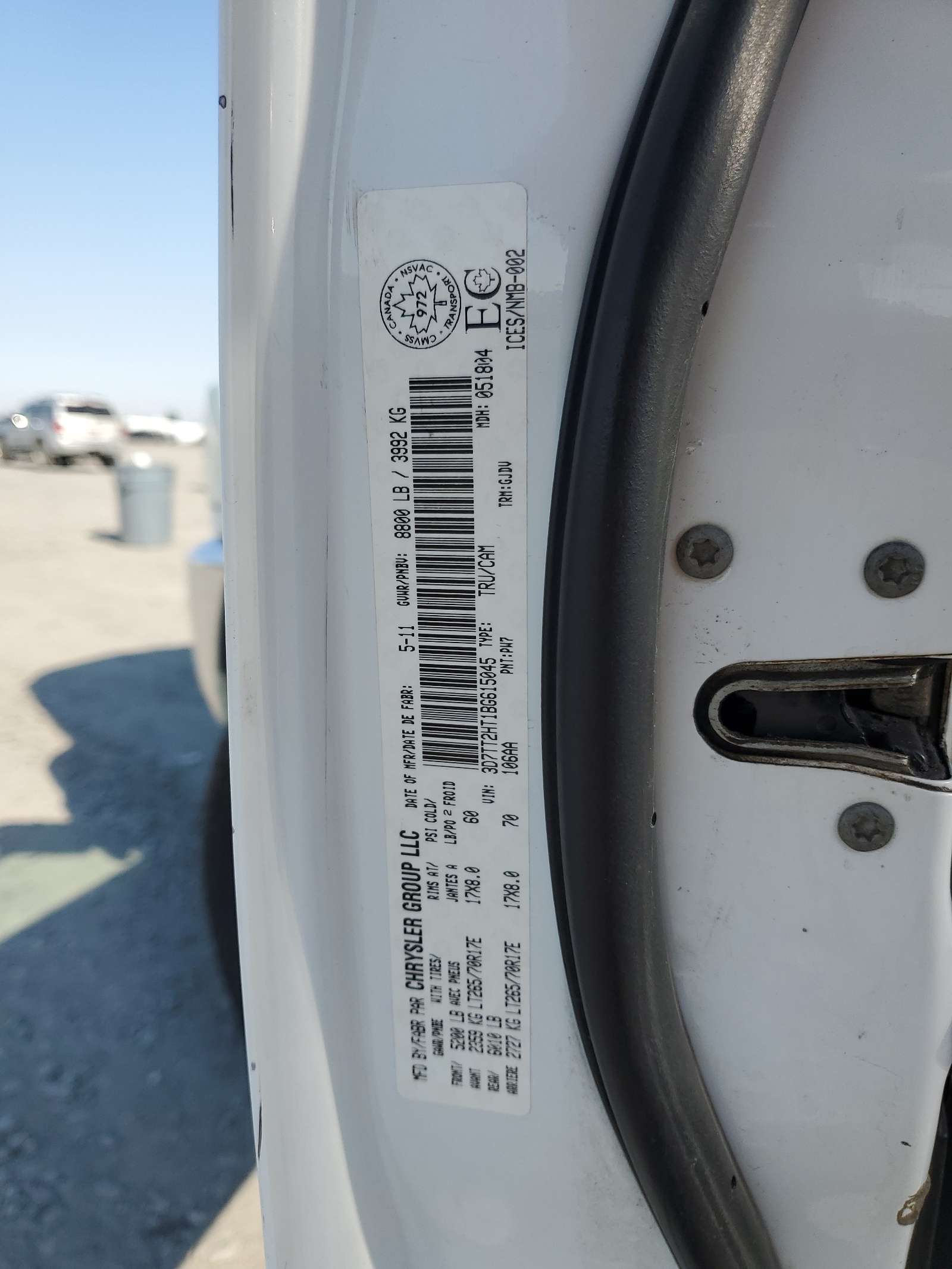 3D7TT2HT1BG615045 2011 Dodge Ram 2500