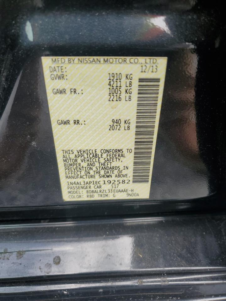 1N4AL3AP1EC192582 2014 Nissan Altima 2.5