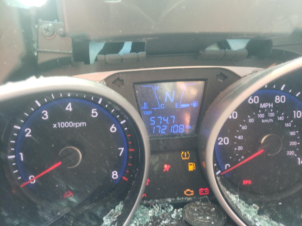 2013 Hyundai Tucson Gls VIN: KM8JU3ACXDU592407 Lot: 62735734