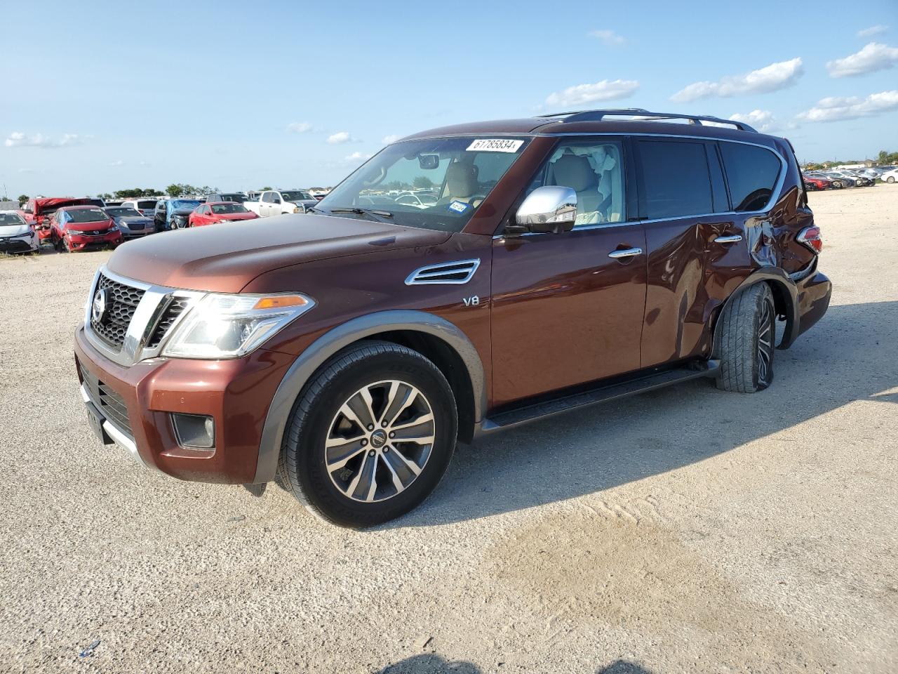 2017 Nissan Armada Sv VIN: JN8AY2ND8H9010517 Lot: 61785834