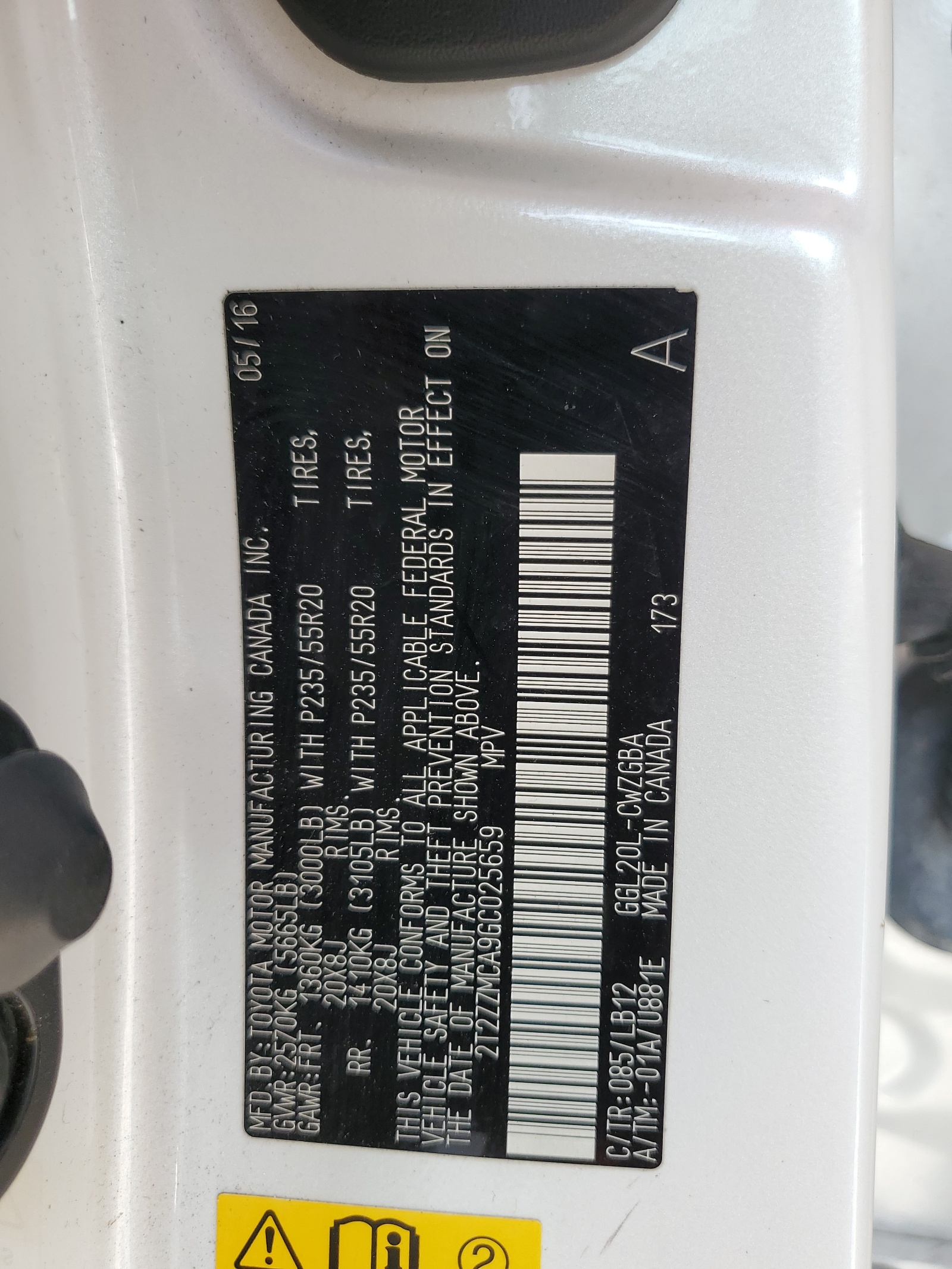 2T2ZZMCA9GC025659 2016 Lexus Rx 350