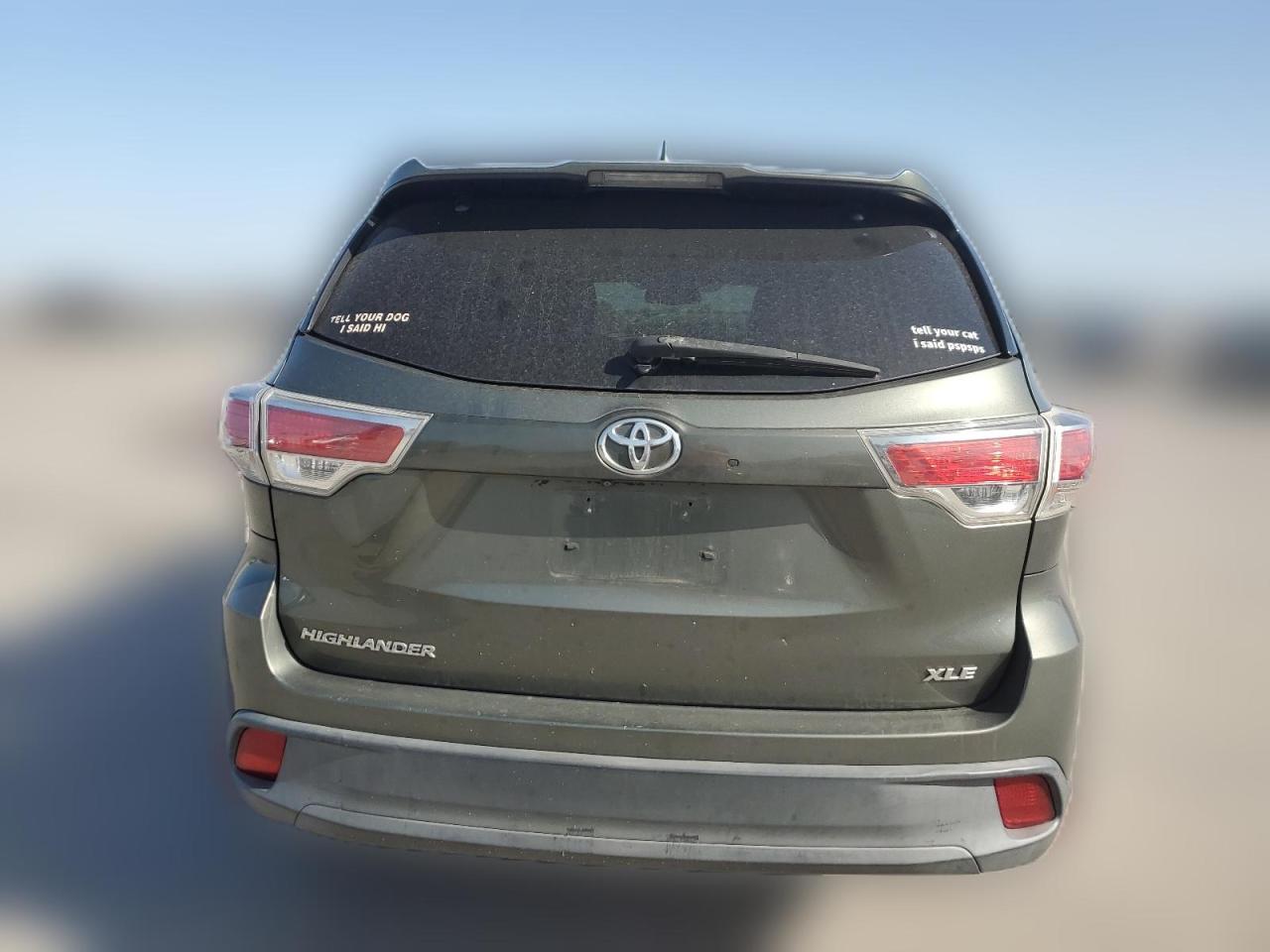 2014 Toyota Highlander Xle VIN: 5TDKKRFH1ES007225 Lot: 61199104