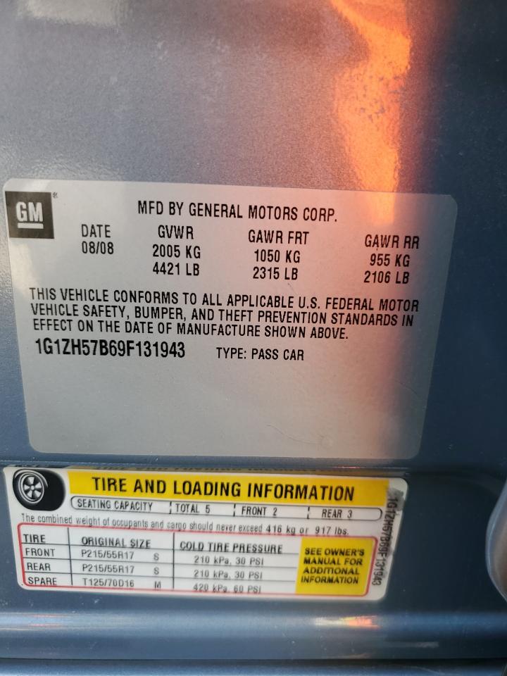 2009 Chevrolet Malibu 1Lt VIN: 1G1ZH57B69F131943 Lot: 64227774