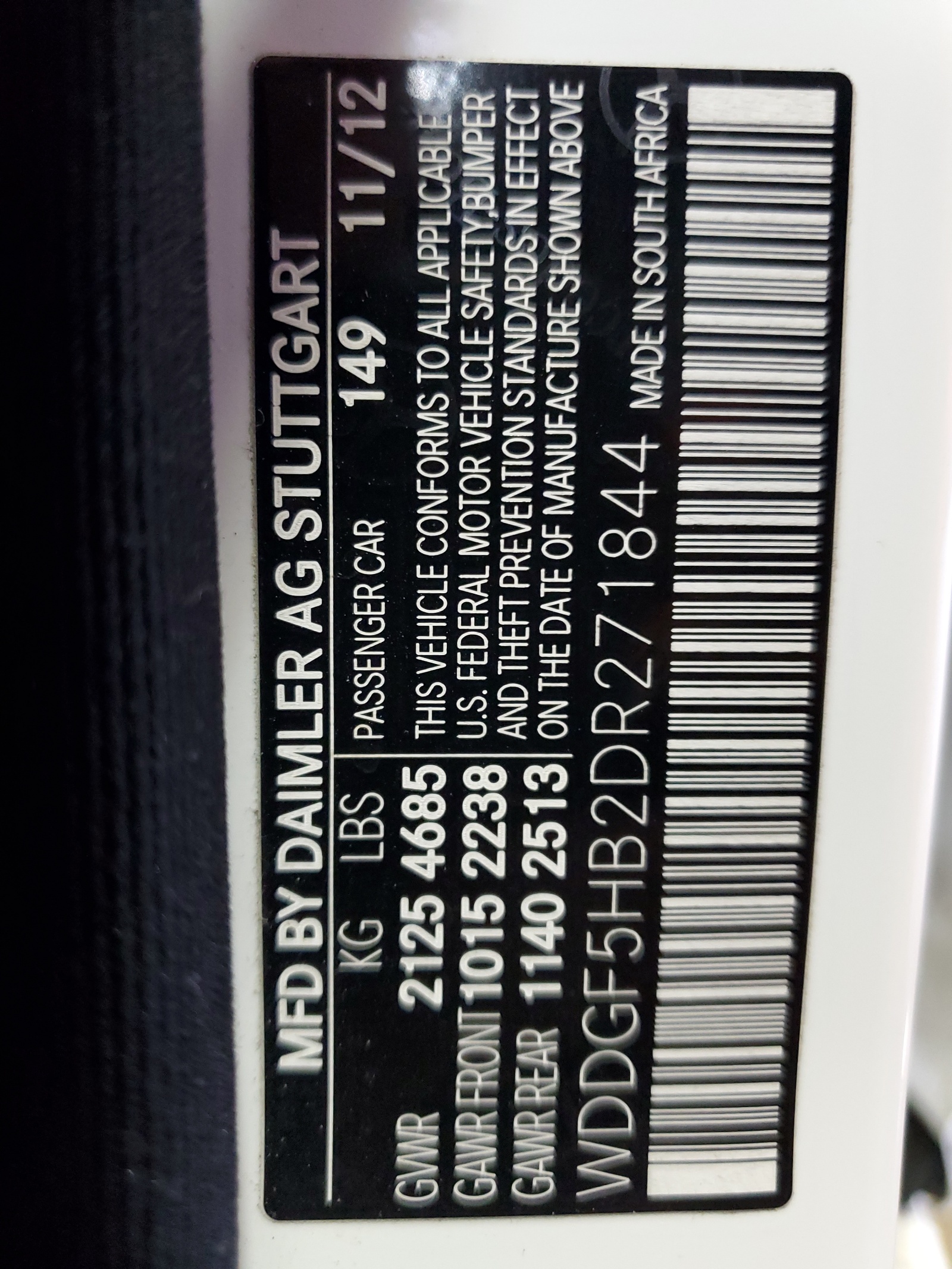 WDDGF5HB2DR271844 2013 Mercedes-Benz C 350