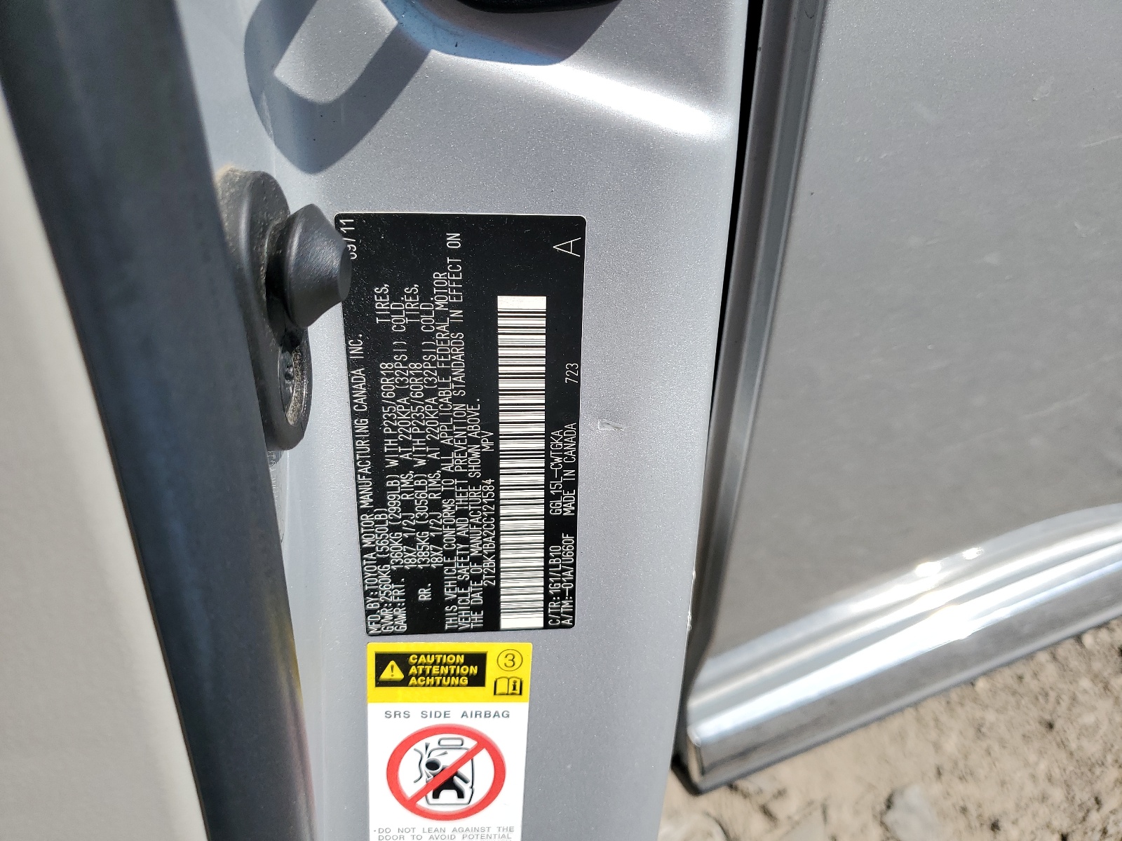 2T2BK1BA2CC121584 2012 Lexus Rx 350