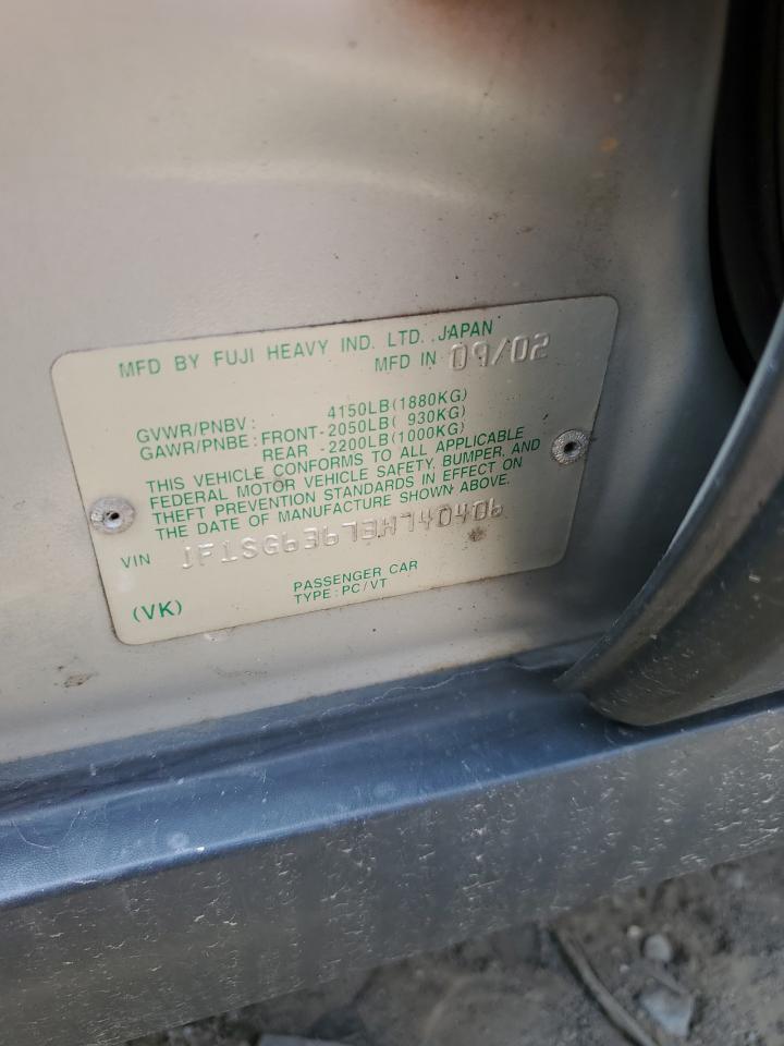 2003 Subaru Forester 2.5X VIN: JF1SG63673H740406 Lot: 61486844