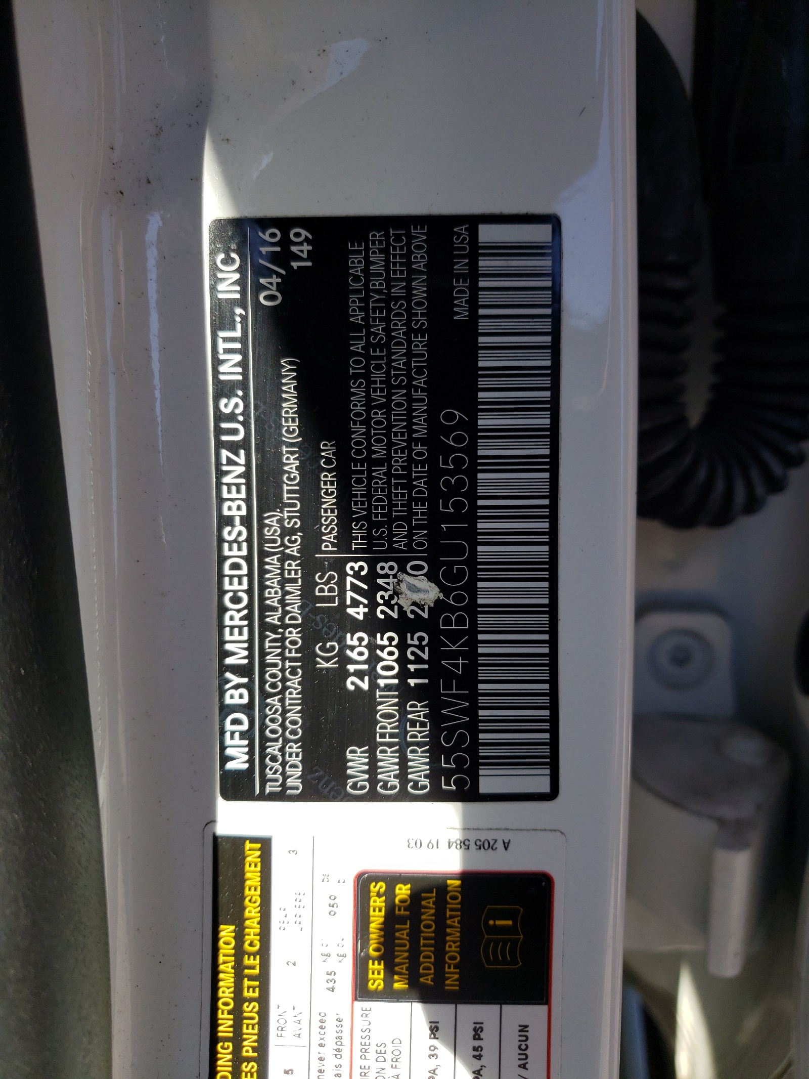 55SWF4KB6GU153569 2016 Mercedes-Benz C 300 4Matic