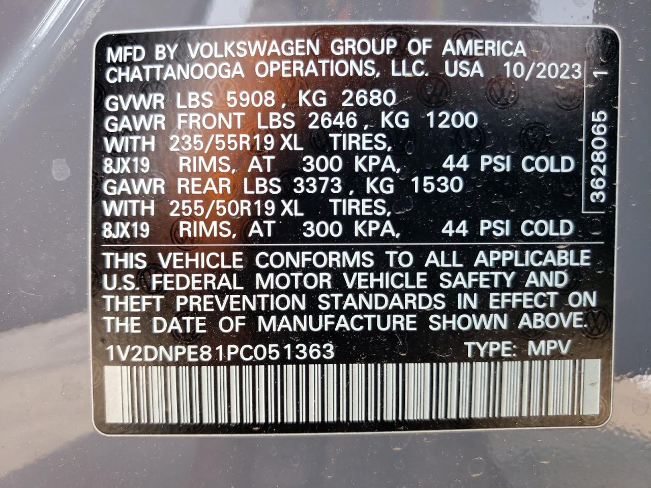 1V2DNPE81PC051363 2023 Volkswagen Id.4 Pro