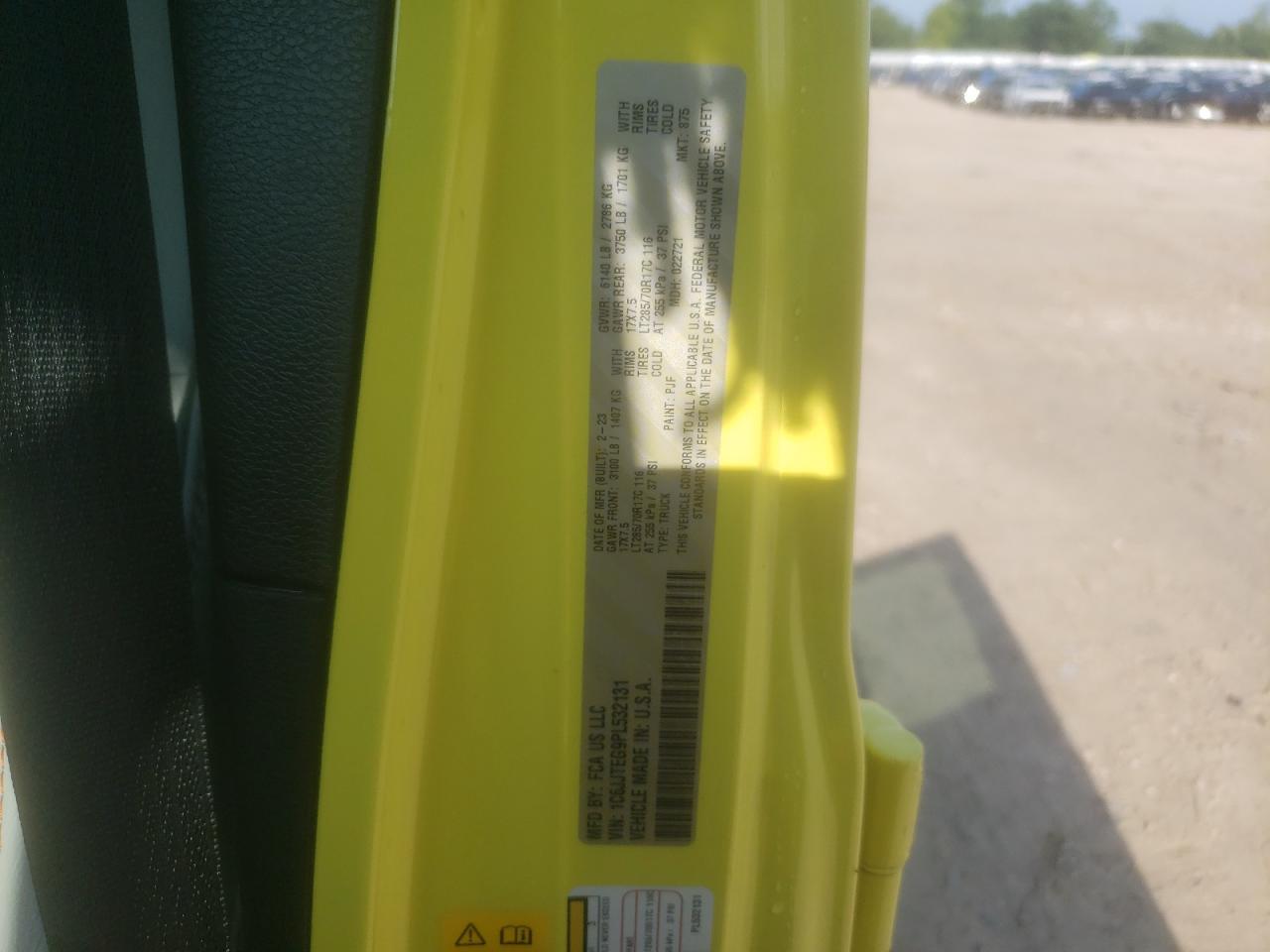 2023 Jeep Gladiator Mojave VIN: 1C6JJTEG9PL532131 Lot: 65316394