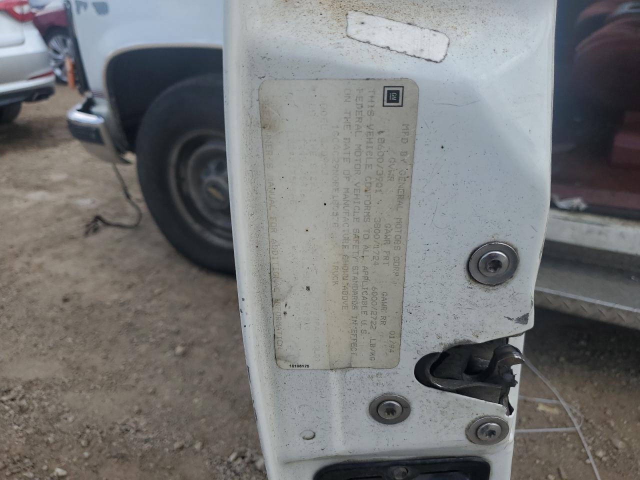 1994 Chevrolet Gmt-400 C2500 VIN: 1GCGC29N0RE180578 Lot: 63008794