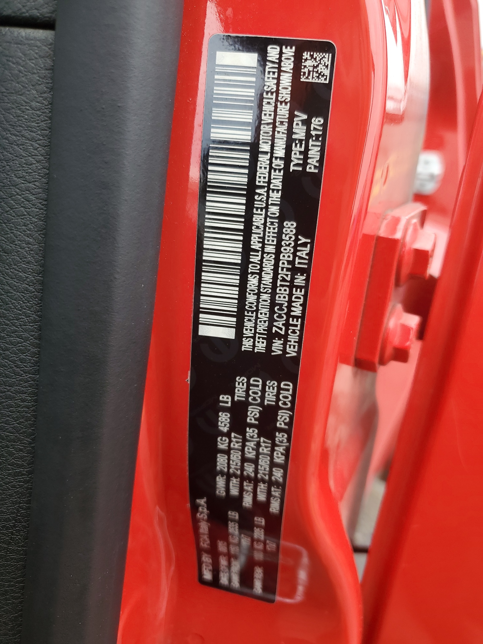 ZACCJBBT2FPB93588 2015 Jeep Renegade Latitude