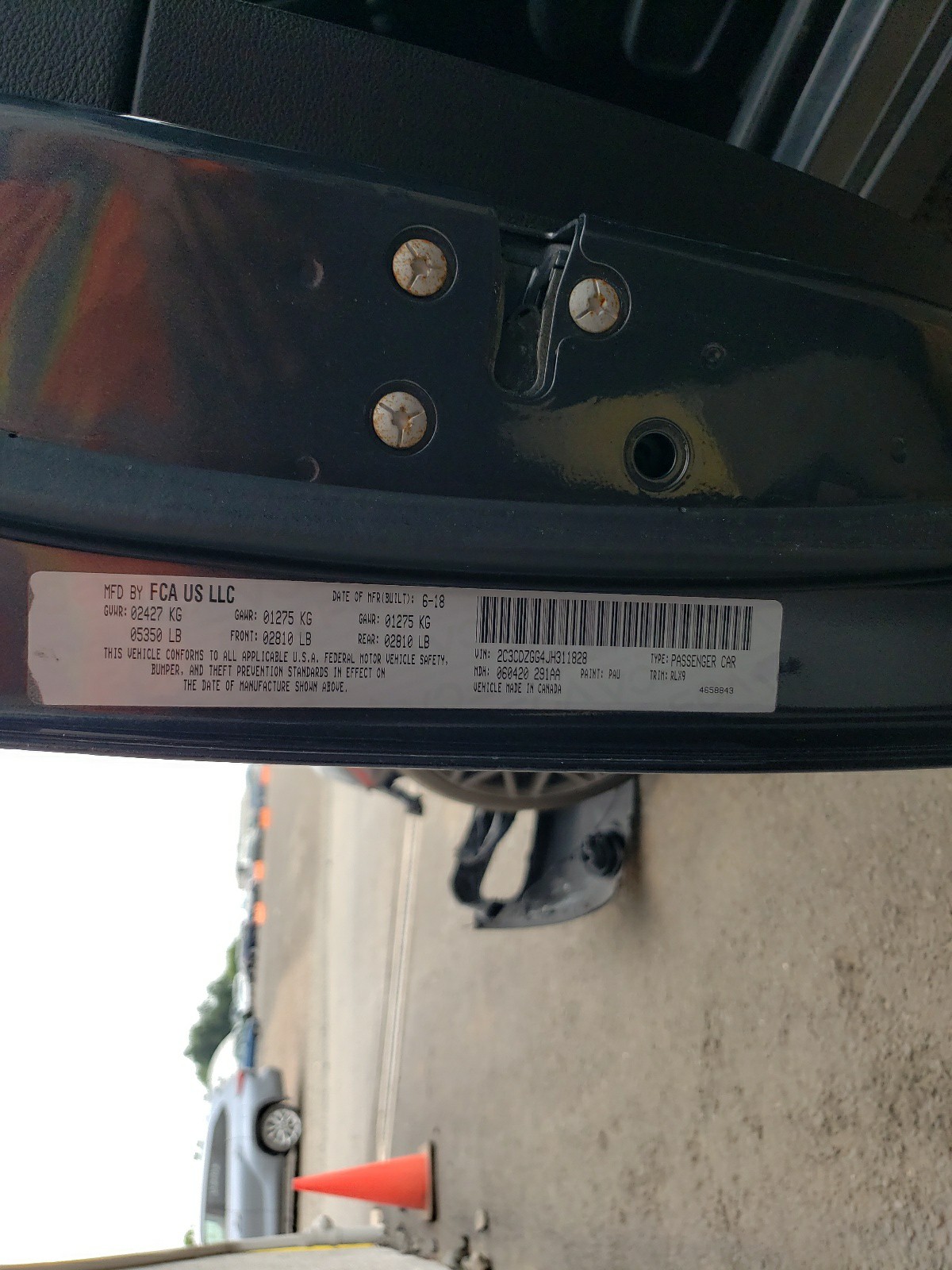 2C3CDZGG4JH311828 2018 Dodge Challenger Gt