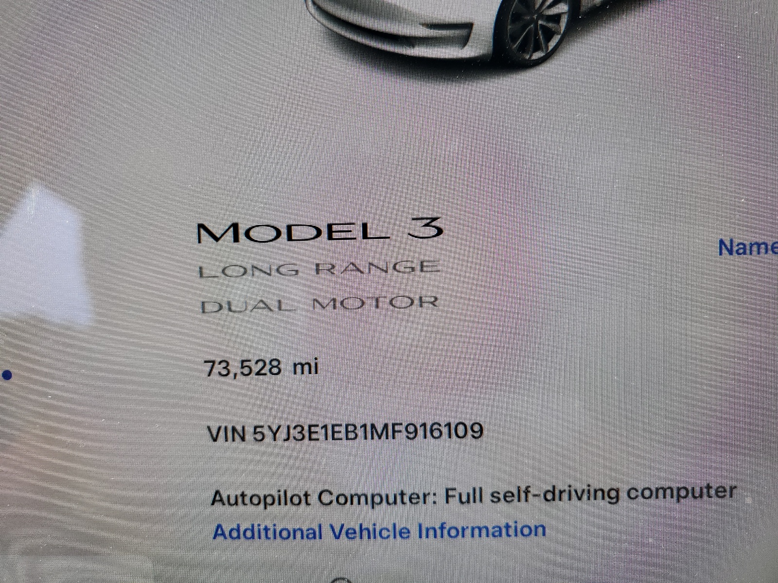 5YJ3E1EB1MF916109 2021 Tesla Model 3