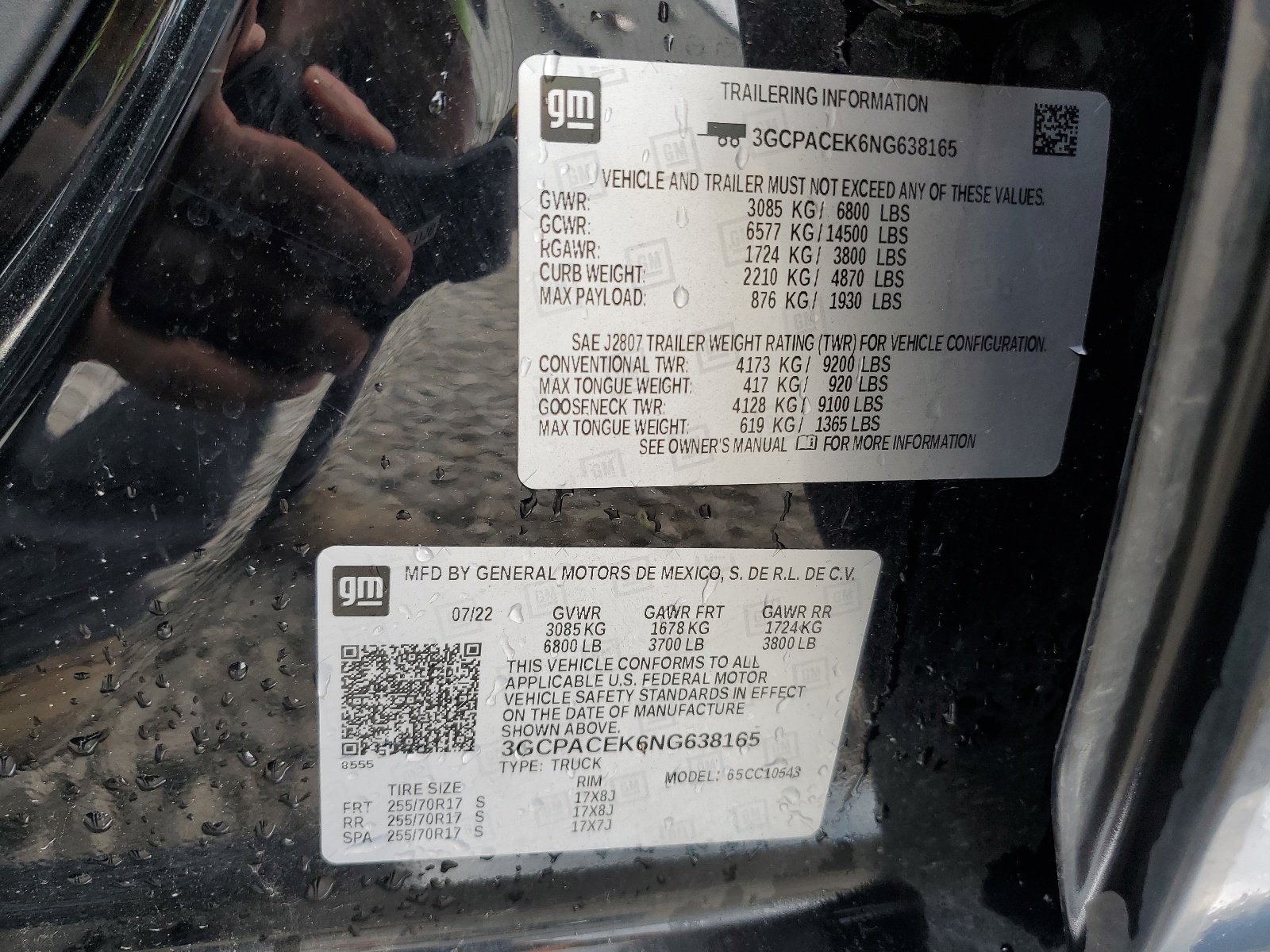 3GCPACEK6NG638165 2022 Chevrolet Silverado C1500 Lt