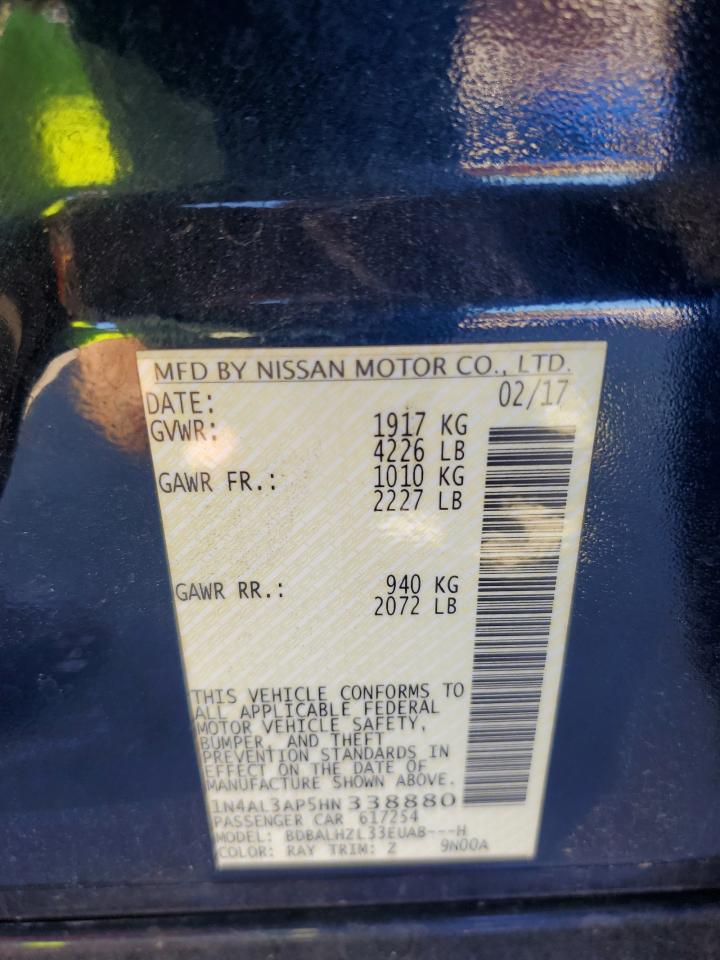 1N4AL3AP5HN338880 2017 Nissan Altima 2.5