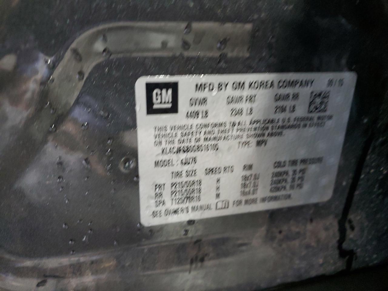 2016 Buick Encore Convenience VIN: KL4CJFSB0GB516105 Lot: 63812774